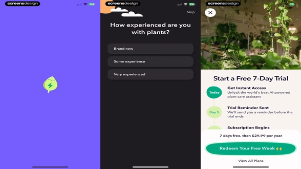 Greg: Plant Identifier & Care UI Breakdown | ScreensDesign Showcase