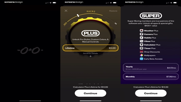 (Not Boring) Calculator preview