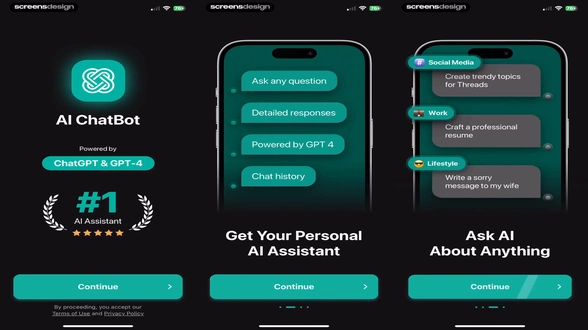 AI Chatbot App with Chat preview
