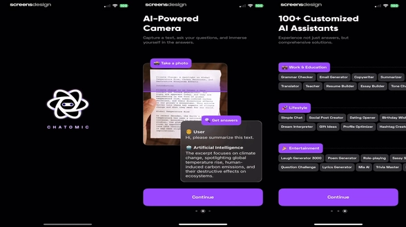 AI Chat Assistant - Chatomic preview