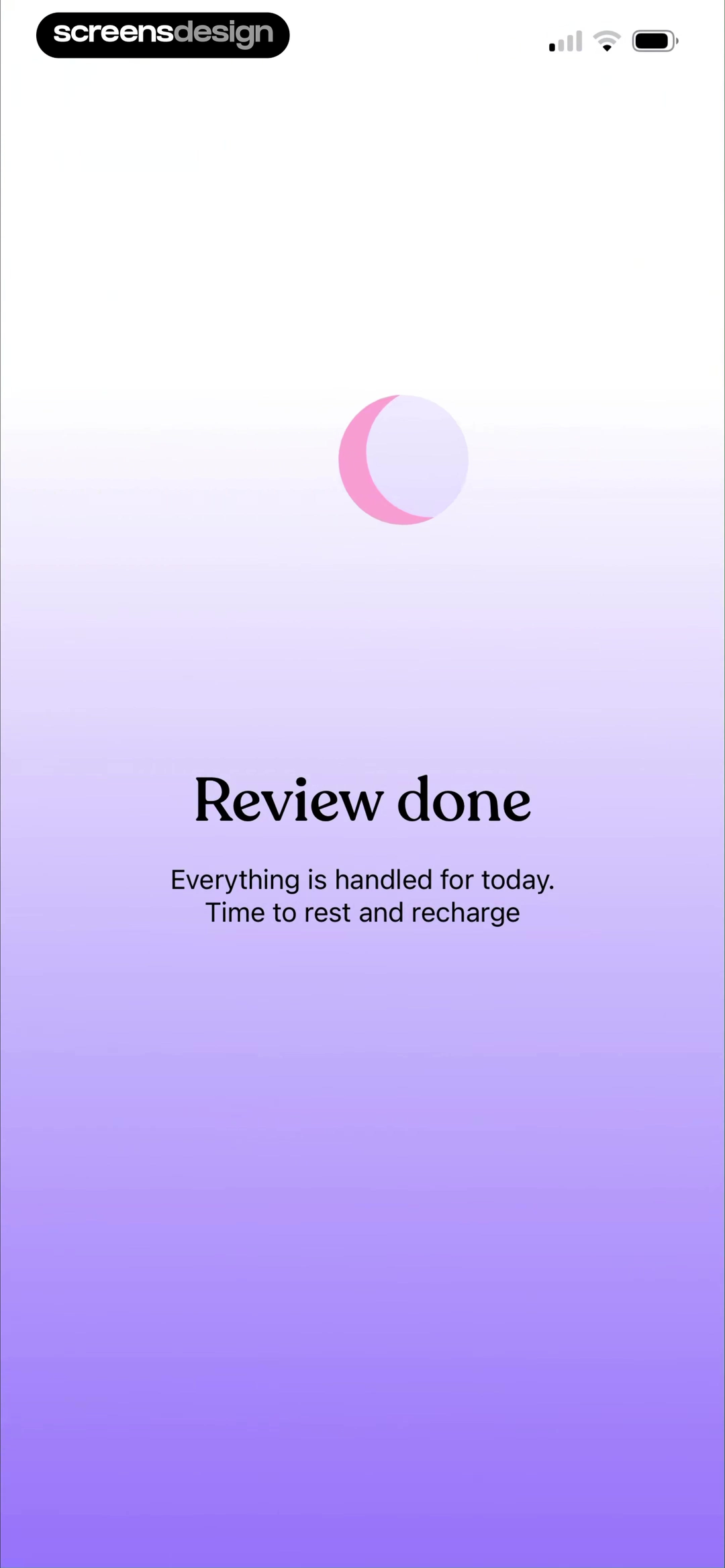Tiimo Review done completion screen saying everything is handled for today