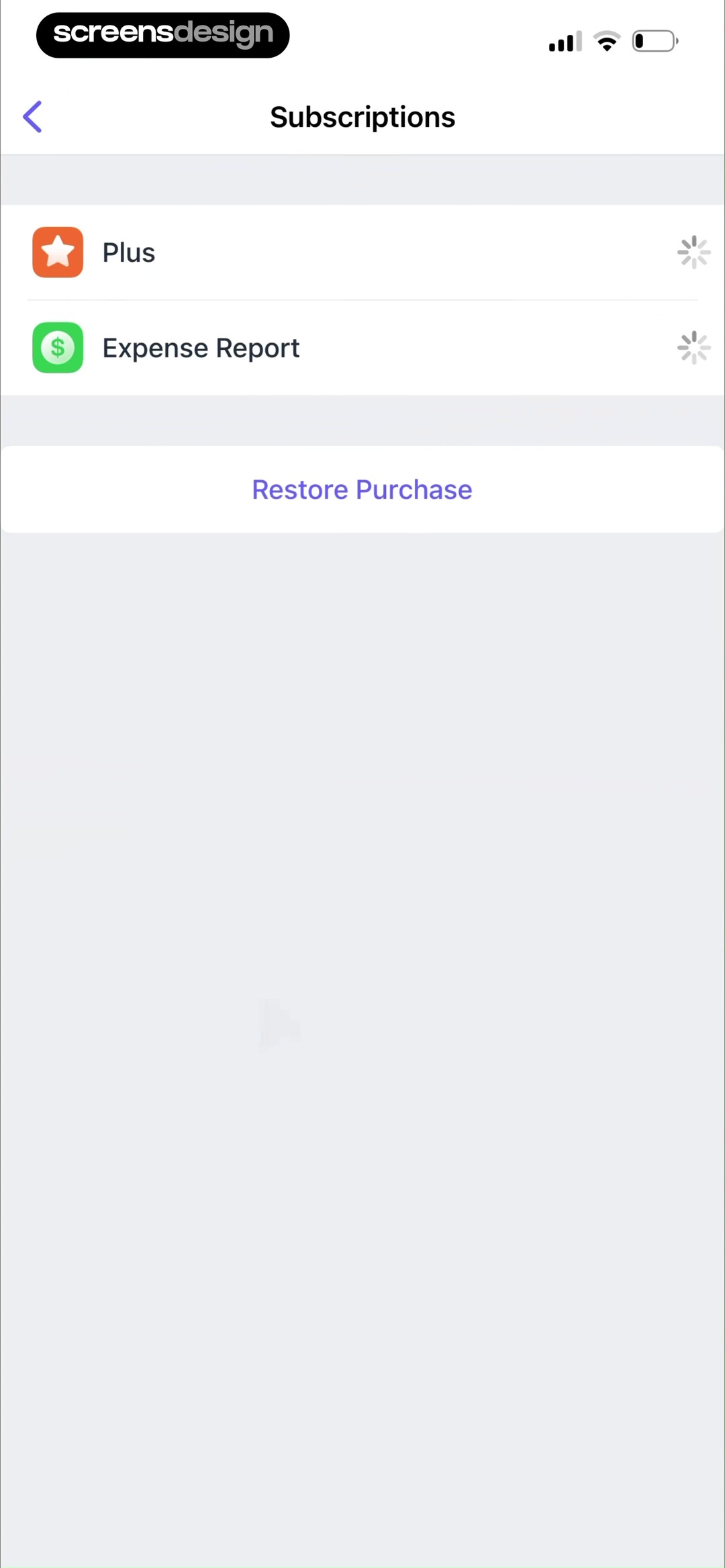 Scanner Pro・Scan PDF Documents screen showing restore Purchase remains a direct action in the subscriptions area with no paywall detour.