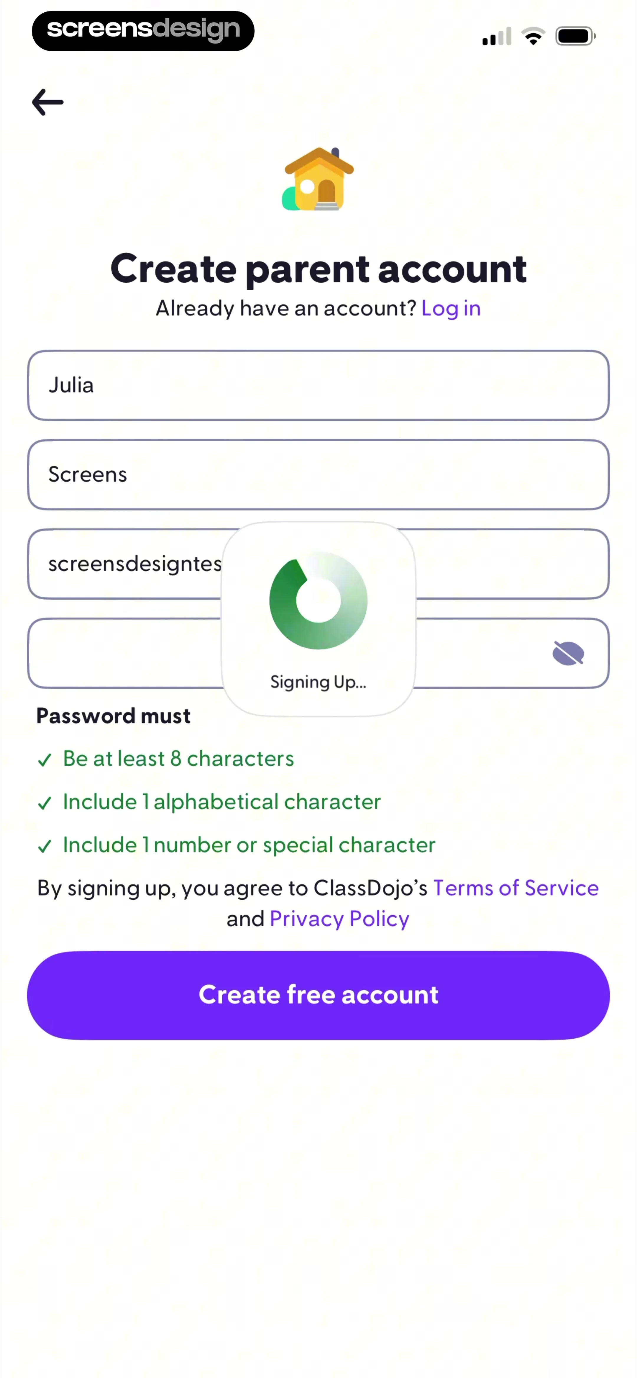 ClassDojo screen 6