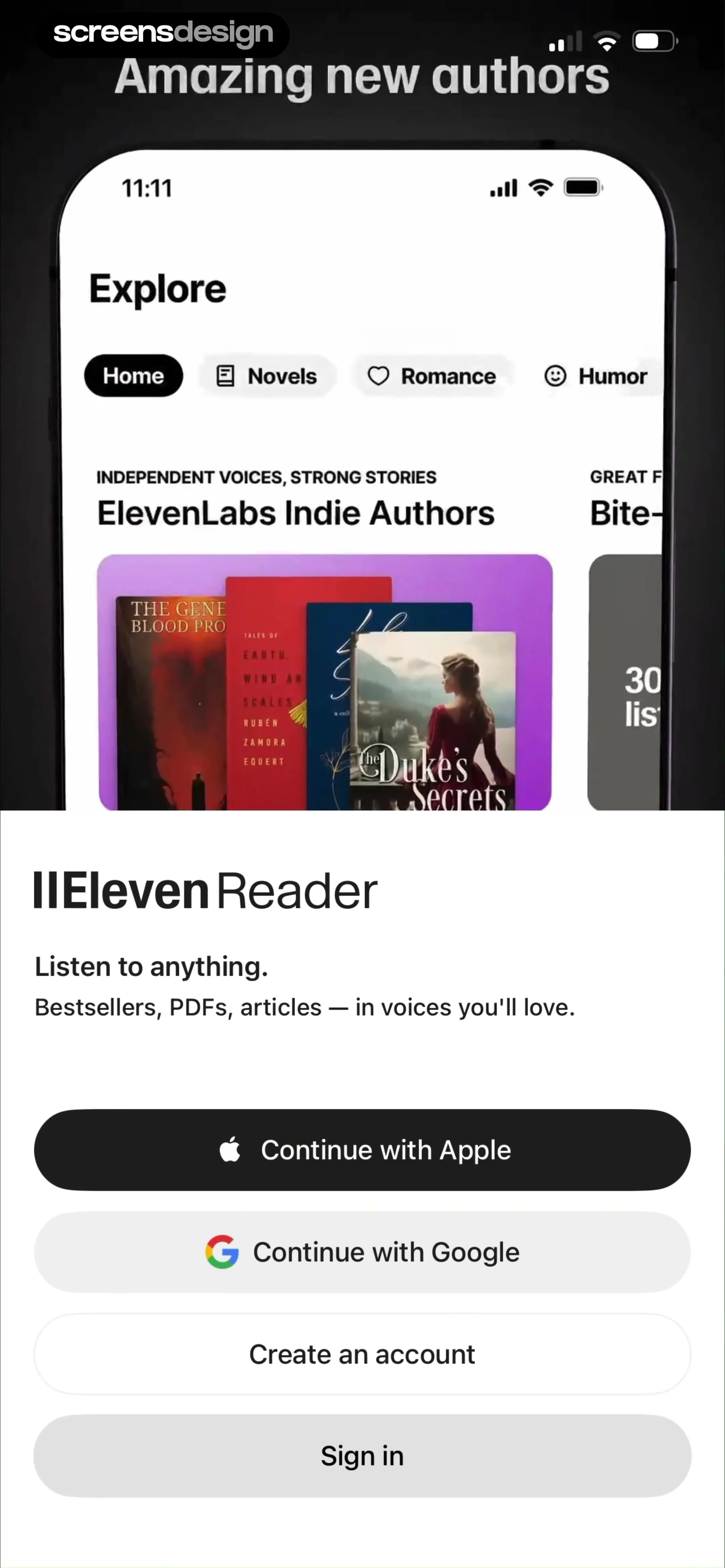 ElevenReader: Read Books Aloud screen 3