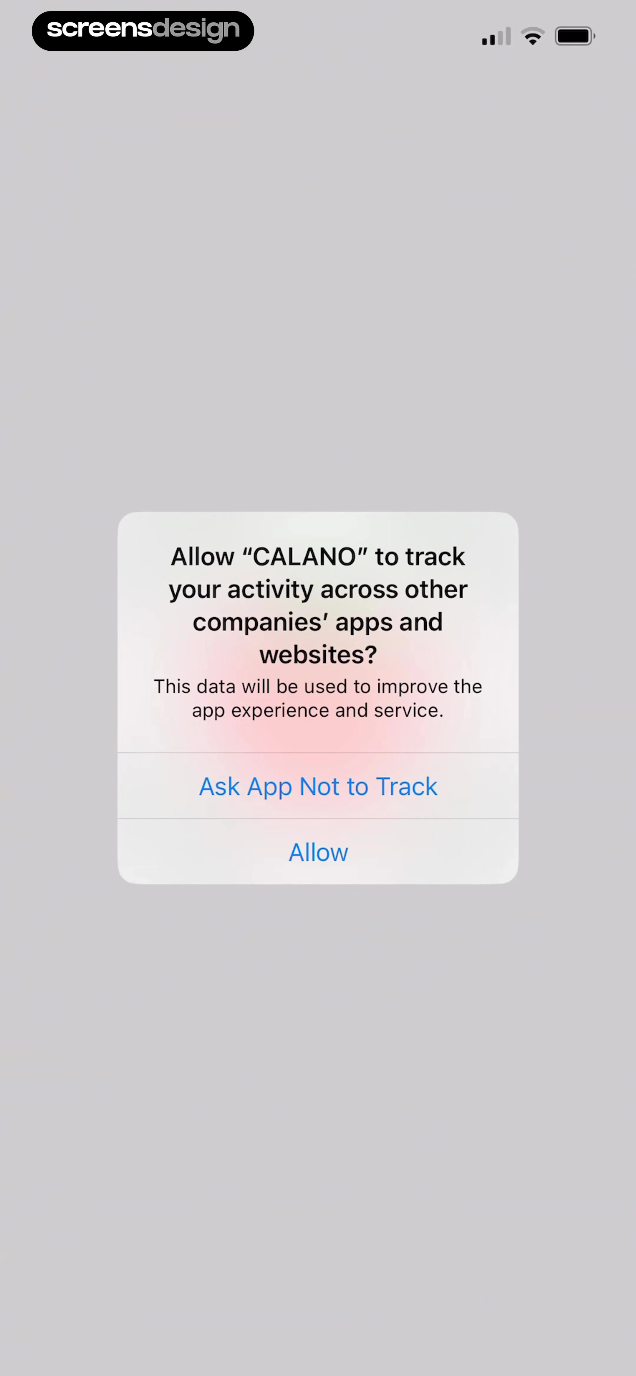 CALANO — Calorie Tracker screen 2