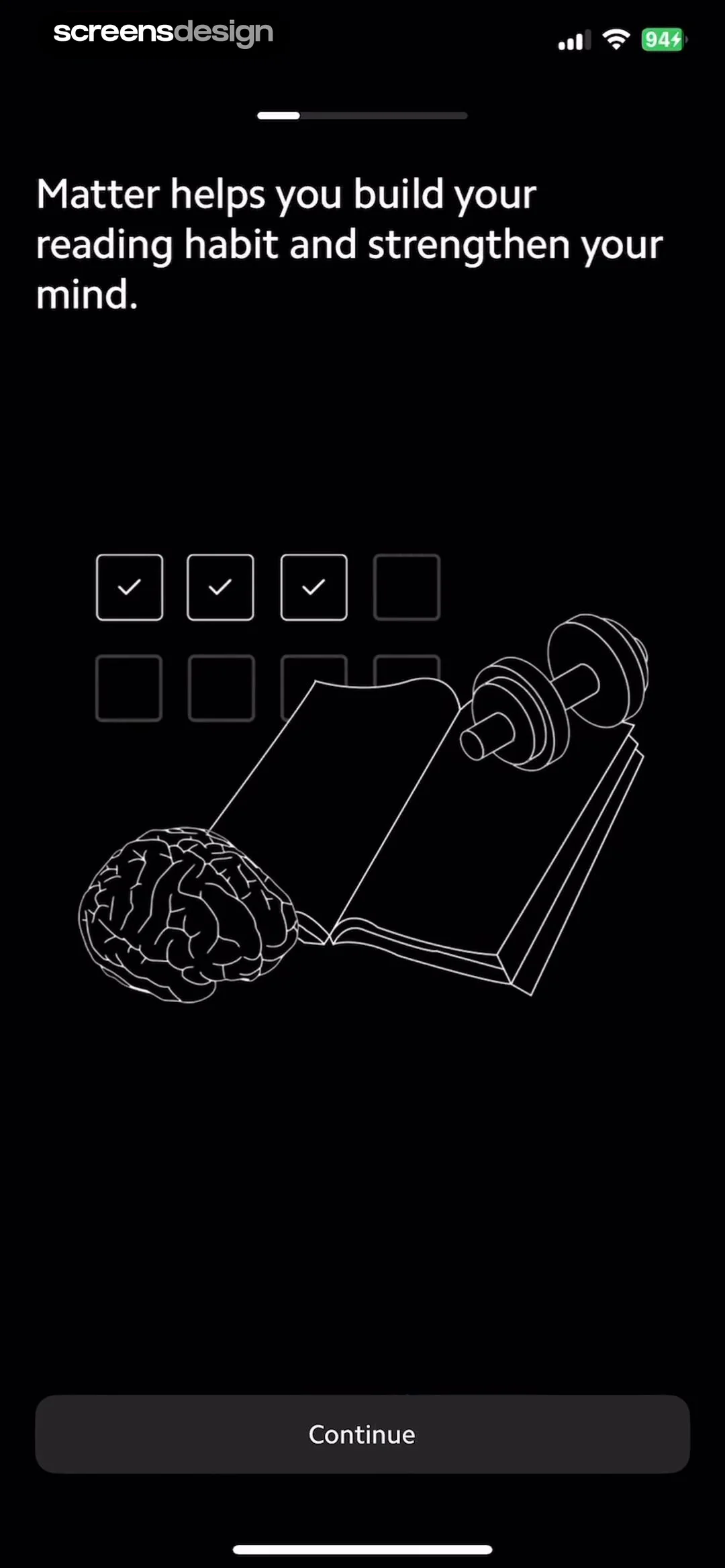 Matter: Reading App screen 5