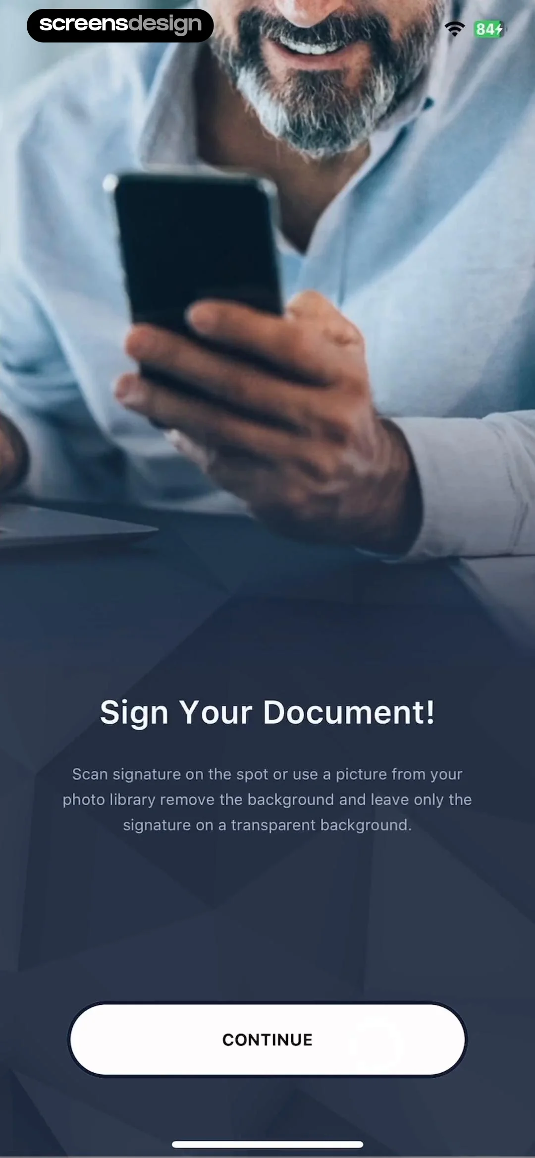 e Signature Scanner, Sign PDF screen 3