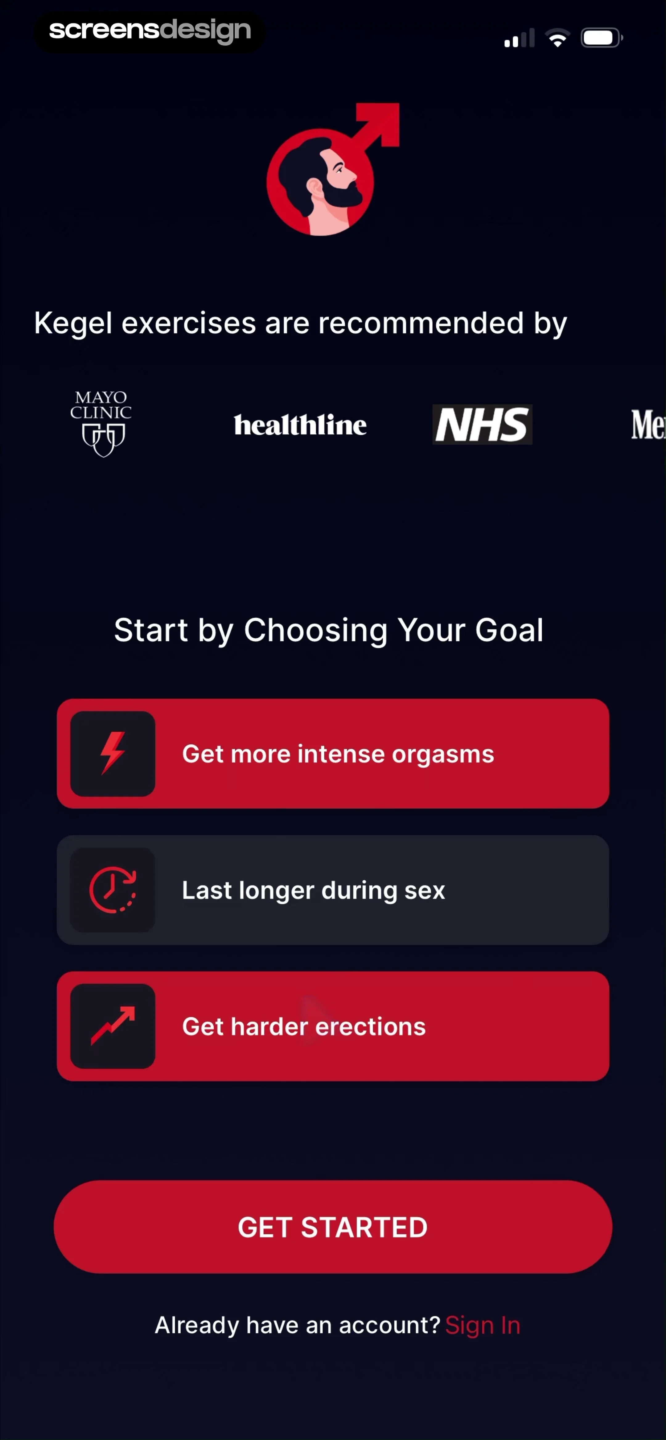 Kegel Men: Men's Health screen 2