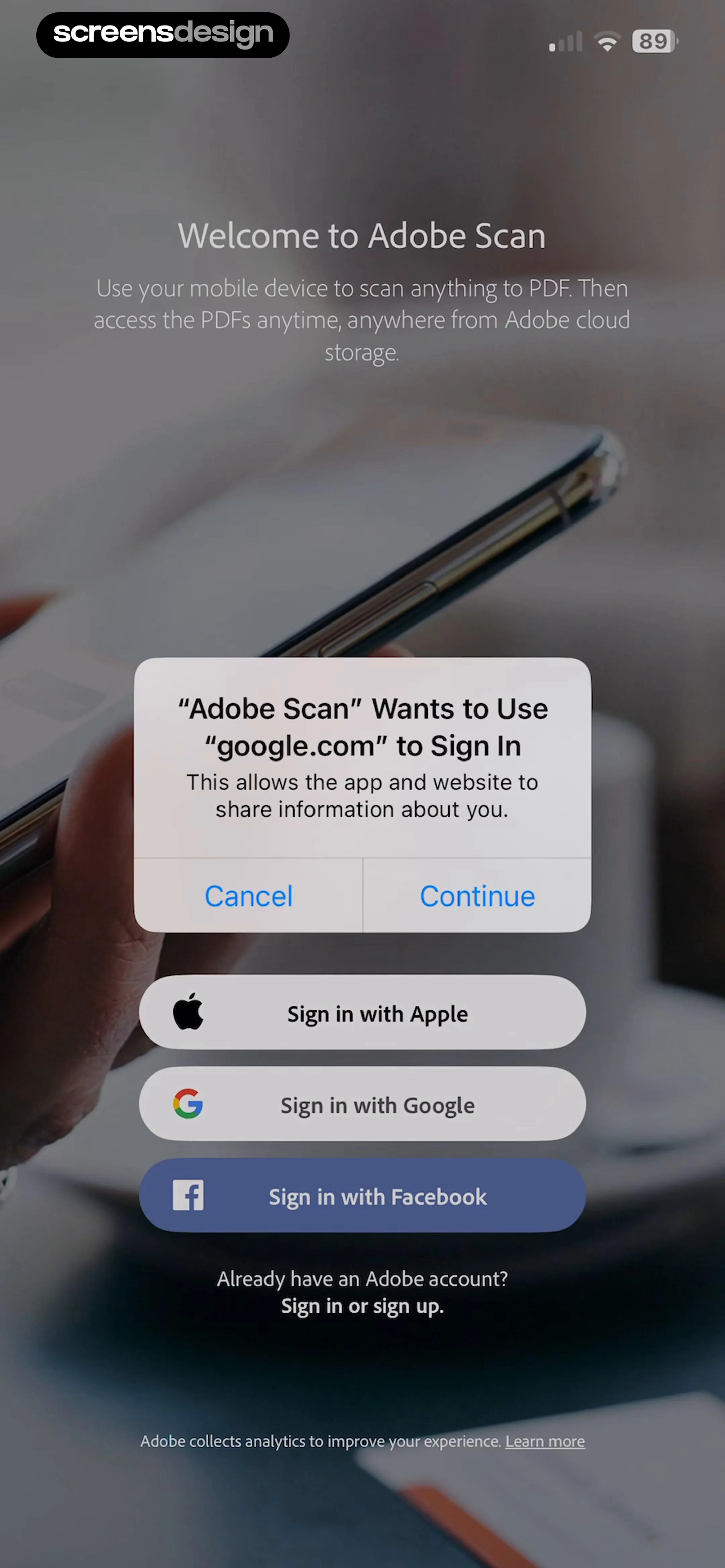 Adobe Scan: PDF & OCR Scanner screen 3