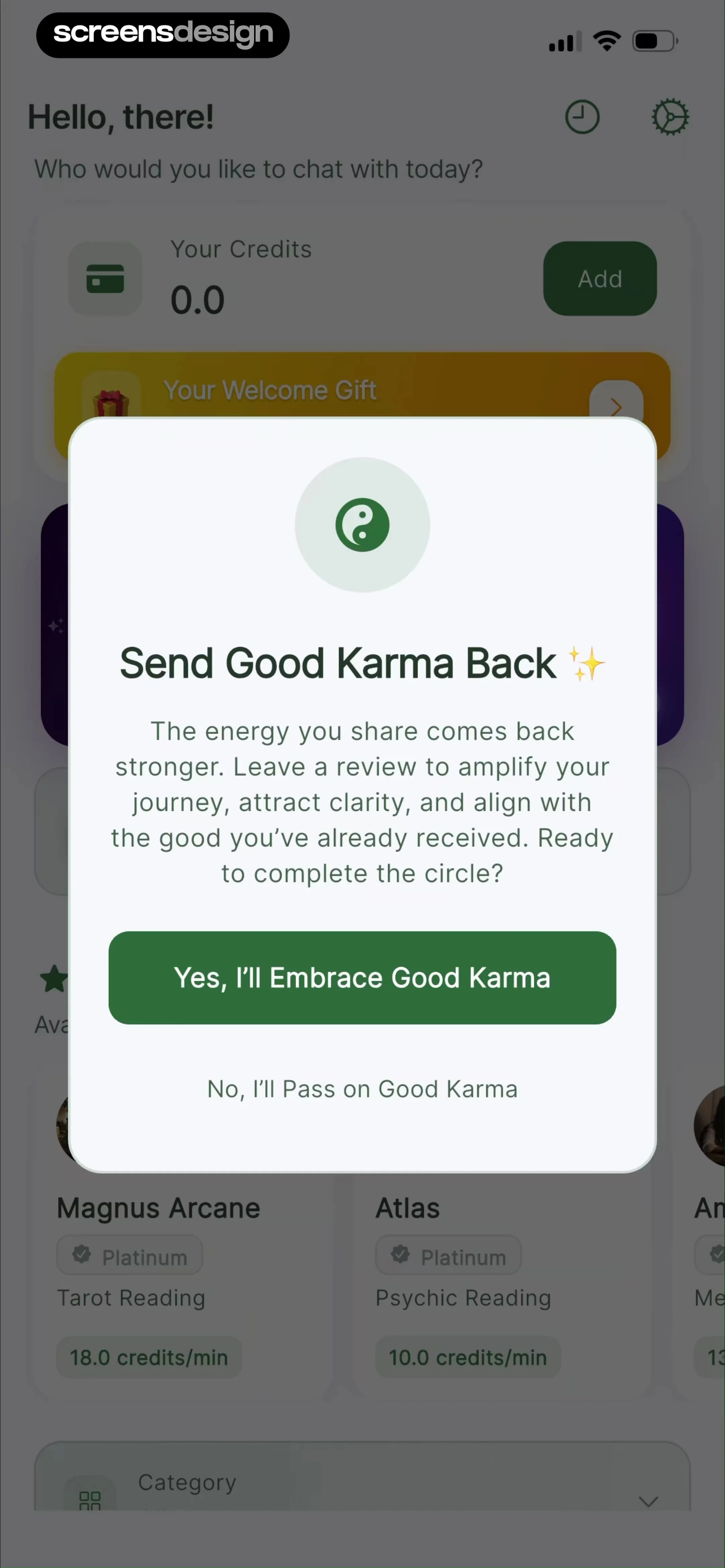 Orb: Psychic Chat & Reading screen 5
