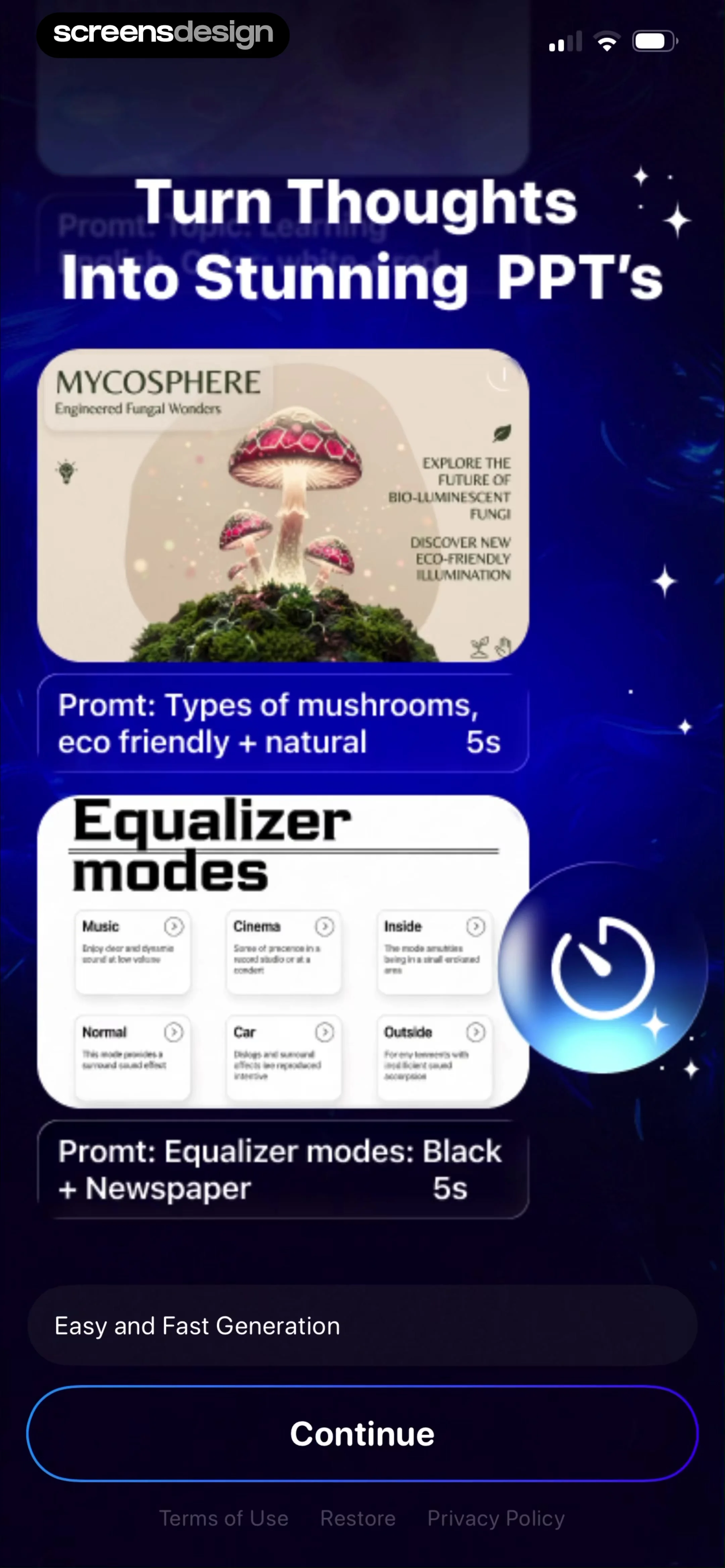 GammaAI - Presentation Maker screen 3