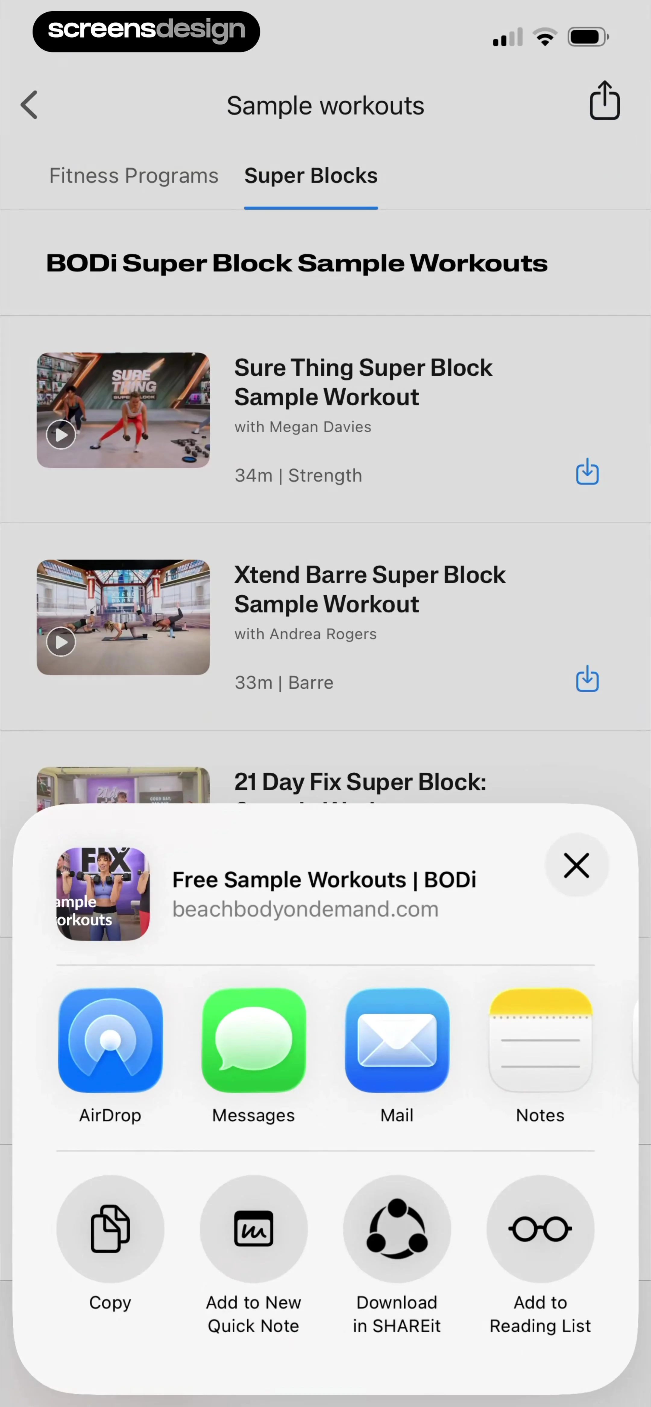 BODi Fitness: Home Workouts screen 34