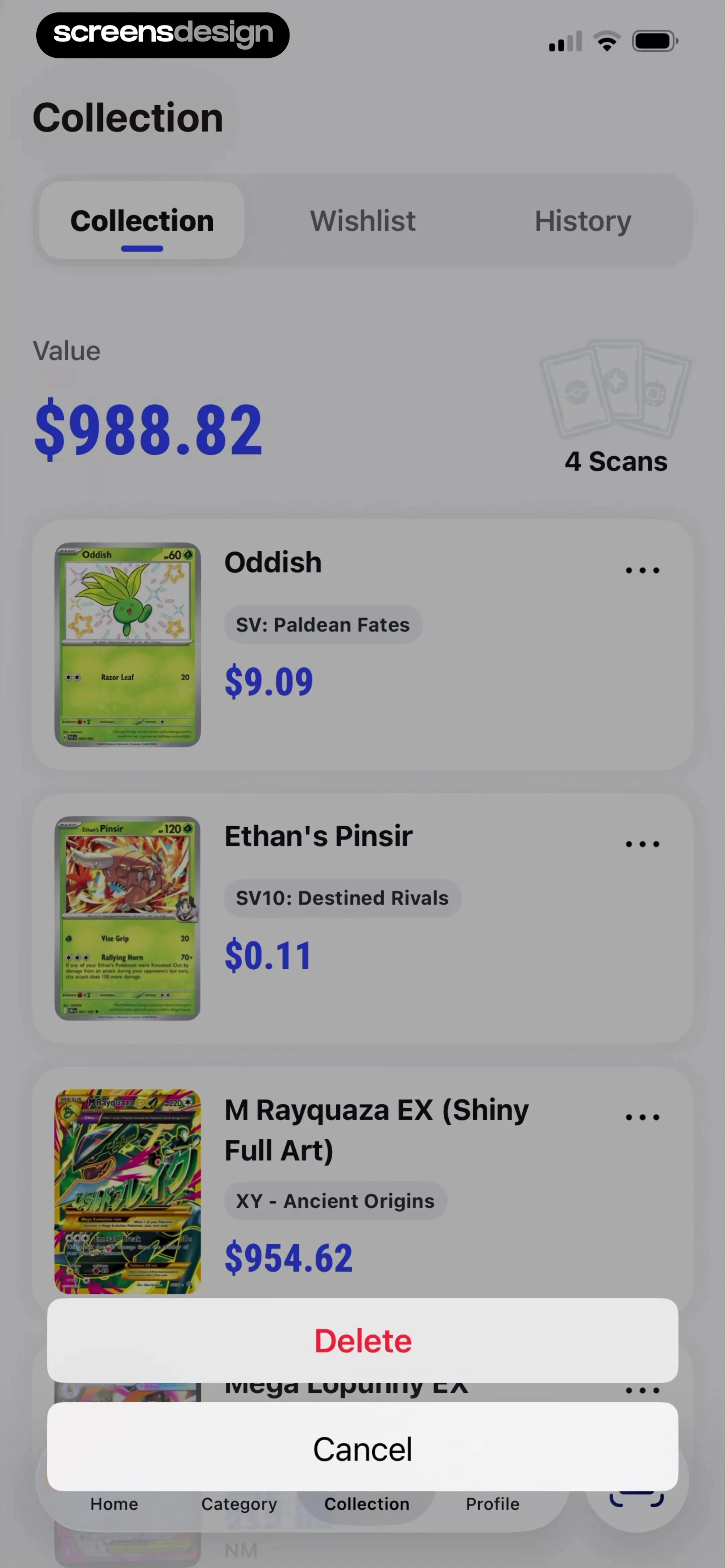 TCG Card Scanner & Value-Foloy screen 46