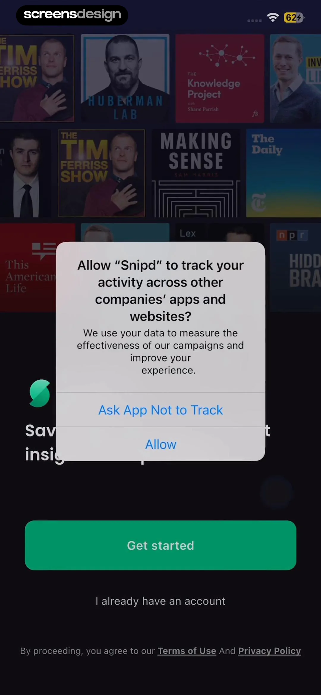 Snipd | AI Podcast Player screen 3