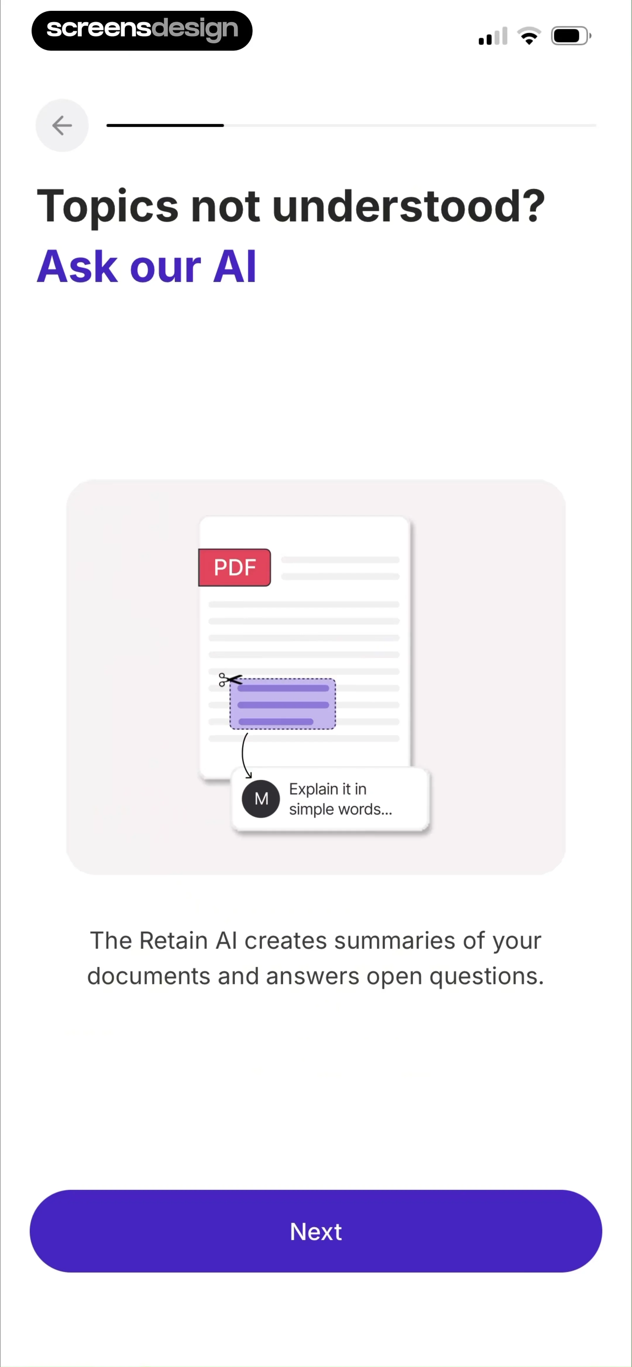 Retain Cards: AI Flashcards screen 6