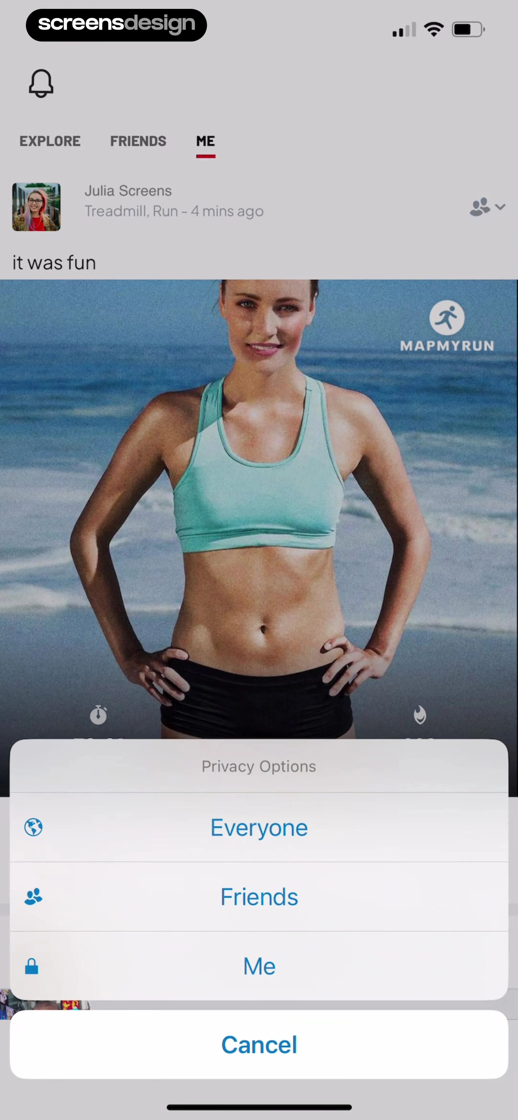 Map My Run GPS Running Tracker screen 66
