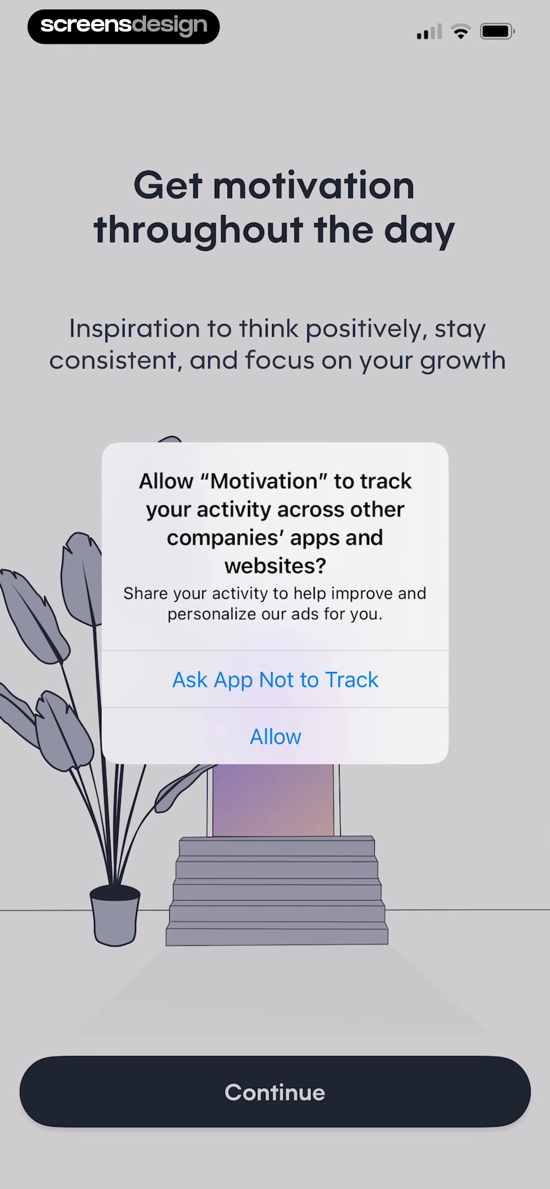 Motivation - Daily quotes screen 1