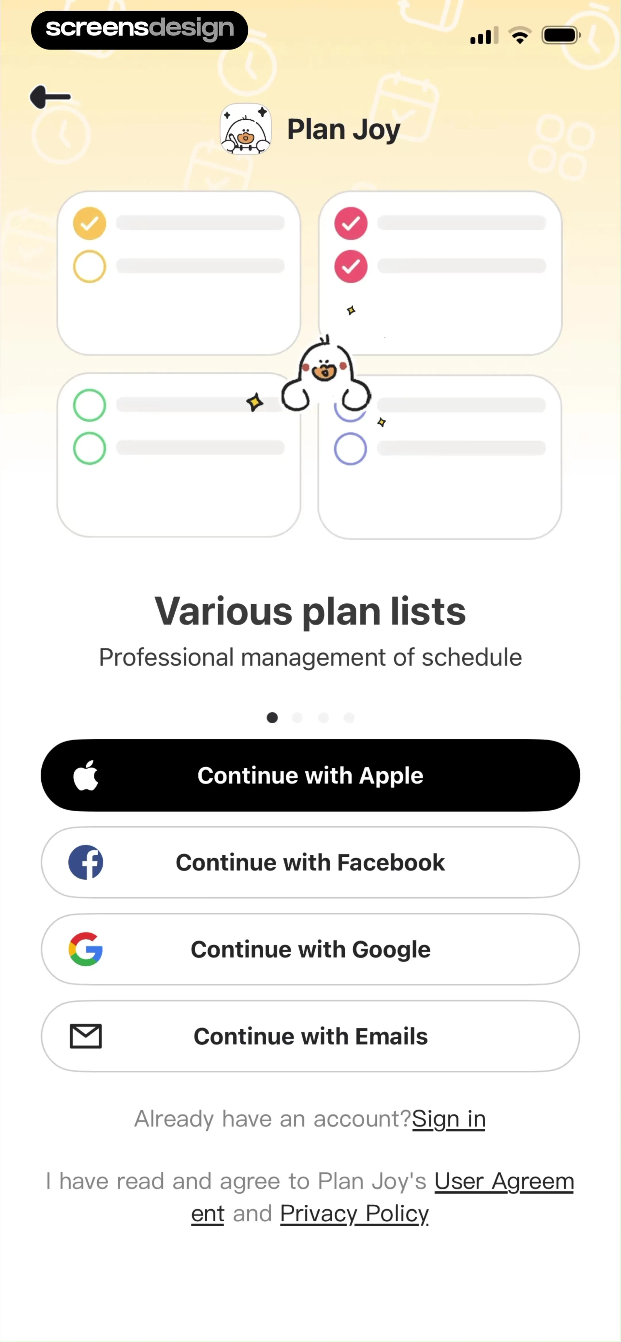 Plan Joy:To-Do List & Reminder screen 4