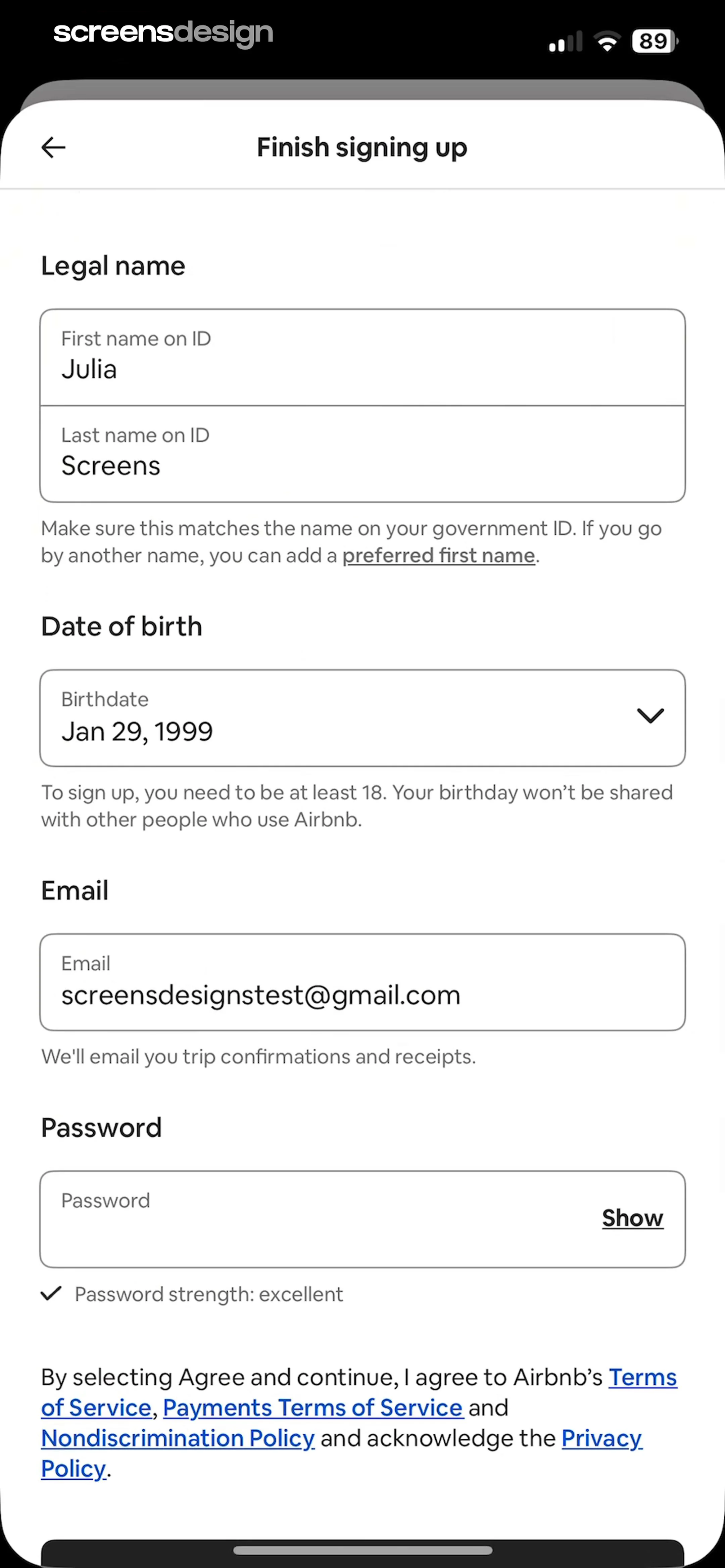 Airbnb screen 5