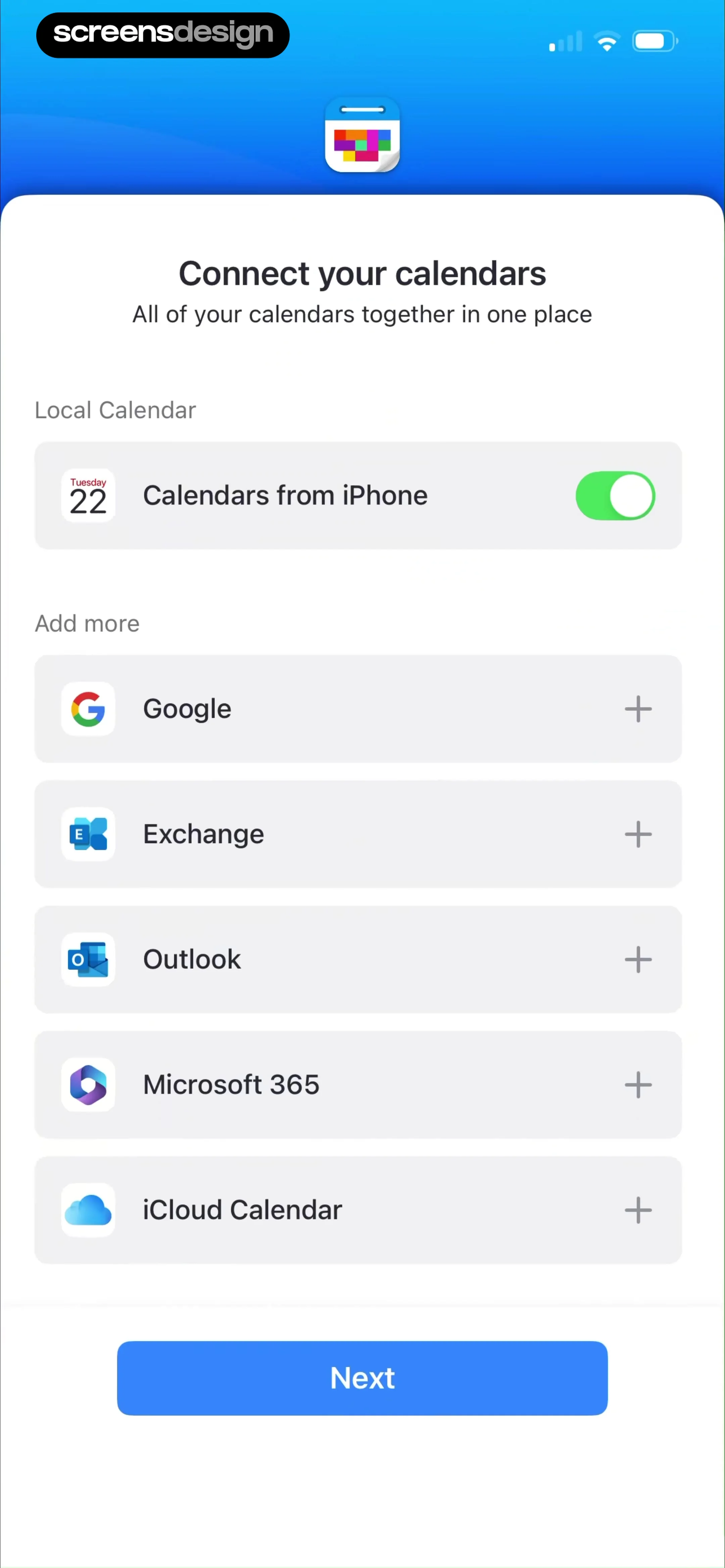 Calendars: Schedule Planner screen 3