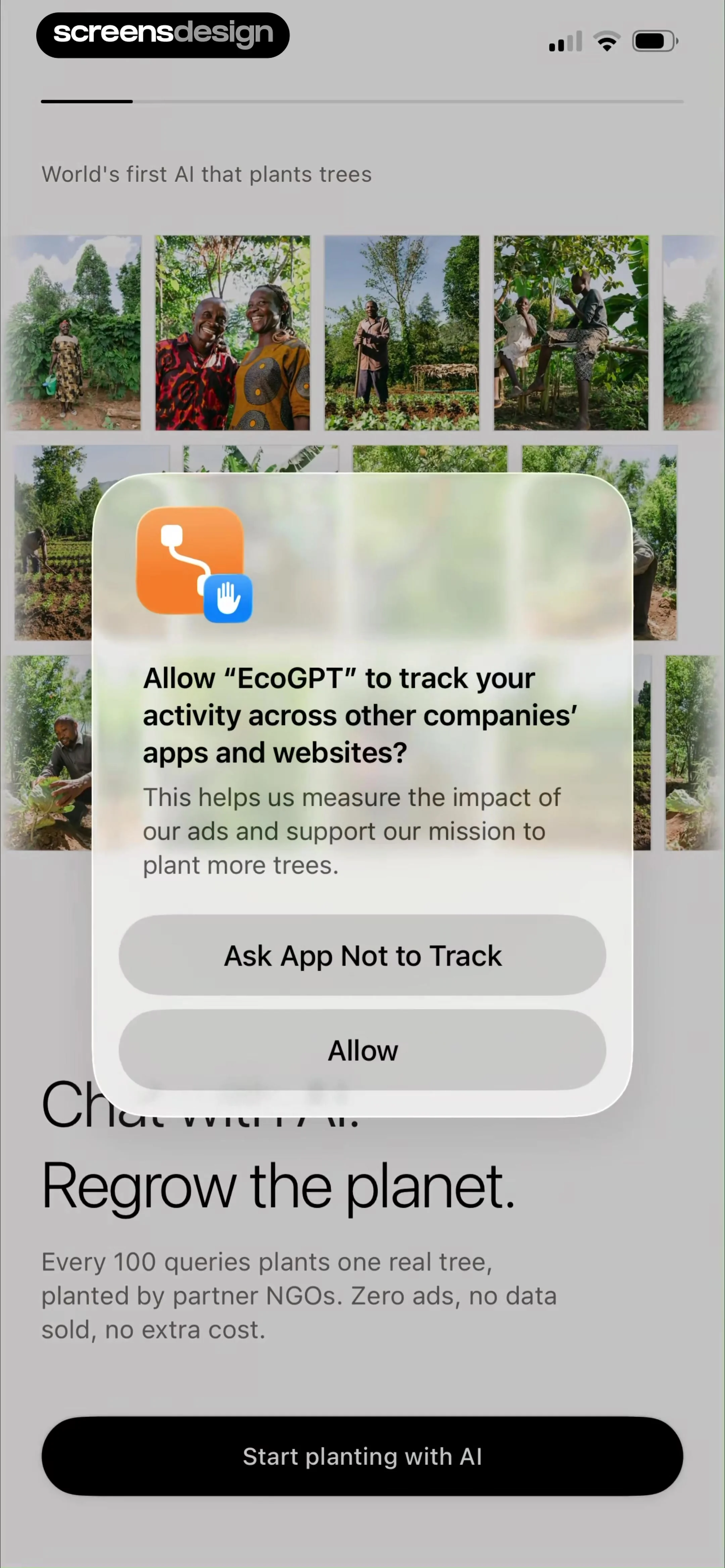 EcoGPT - Regenerative AI screen 1