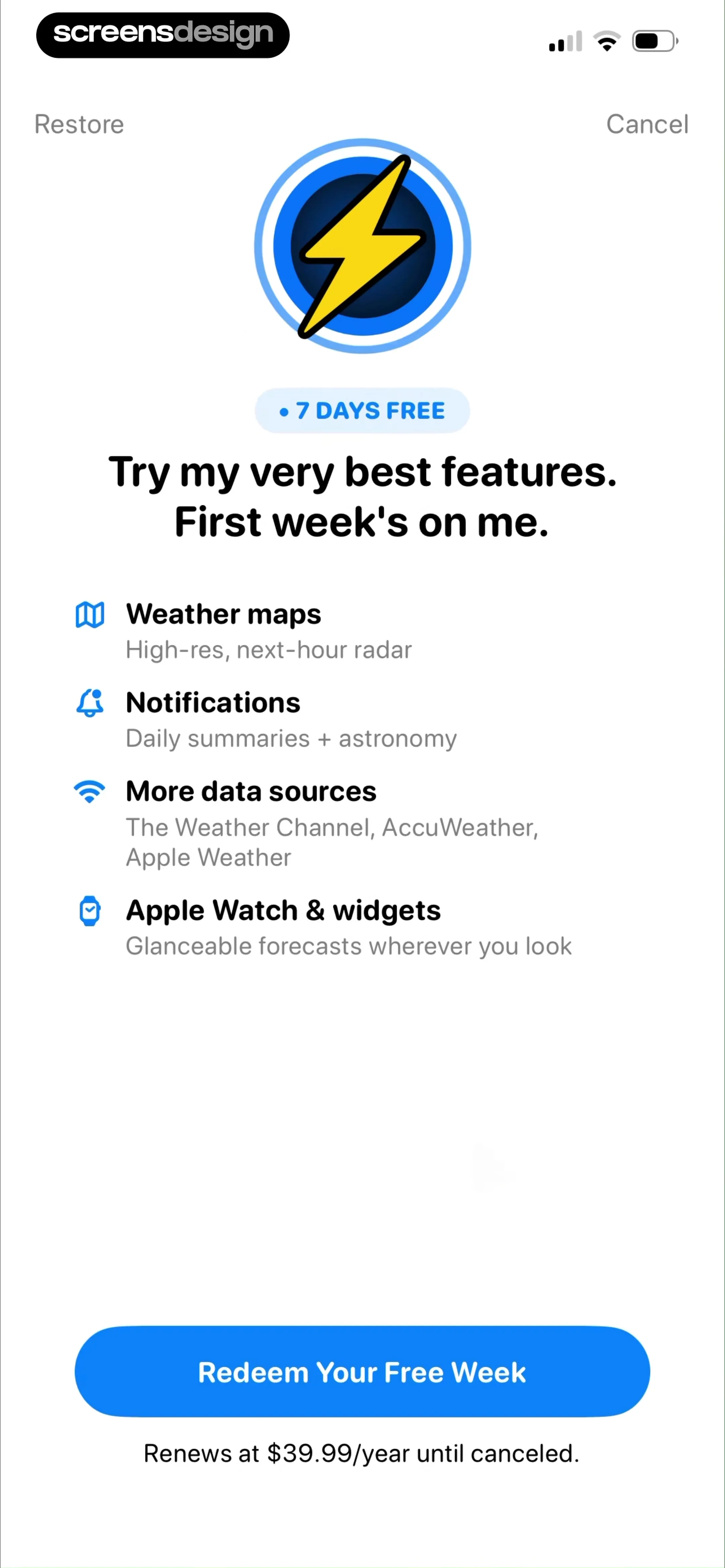 CARROT Weather: Alerts & Radar screen 6