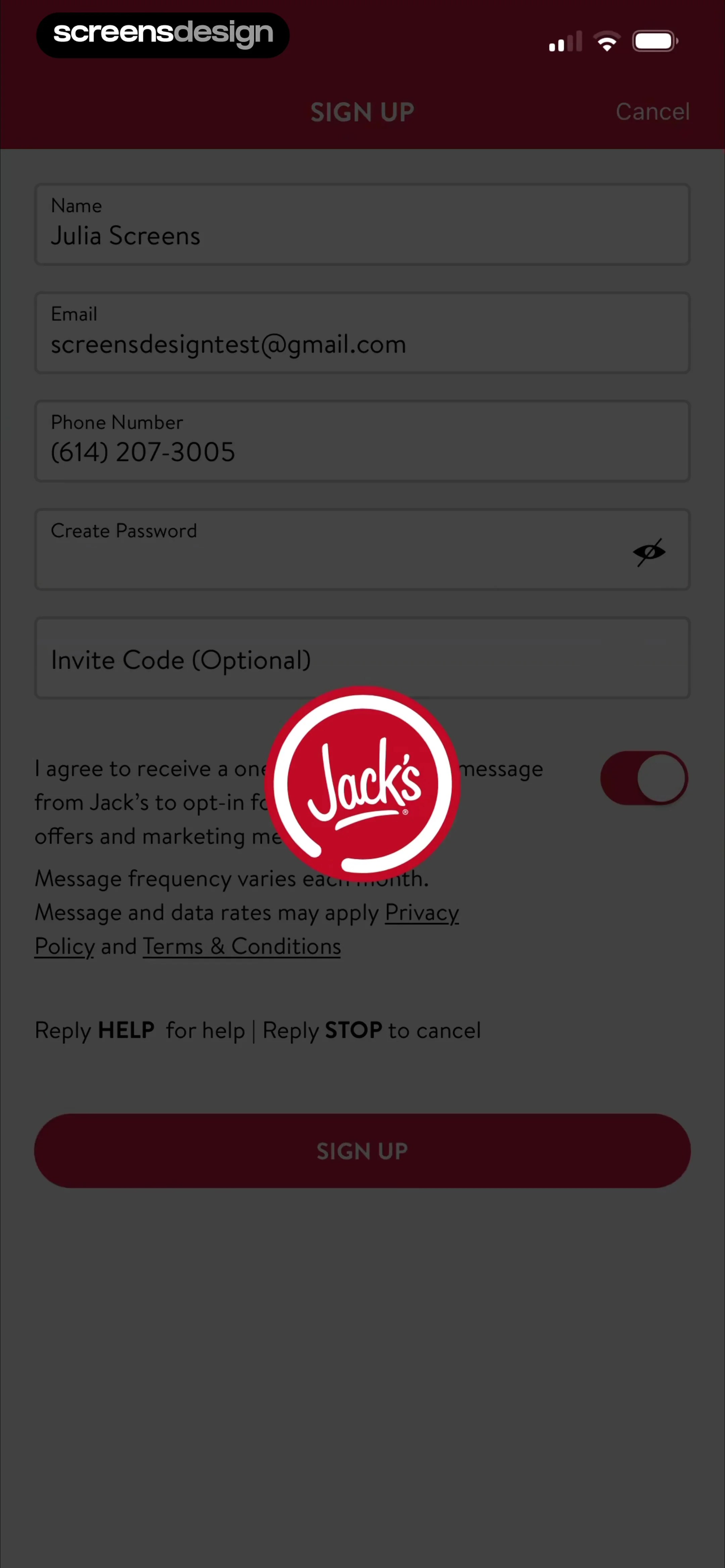 Jack's screen 6