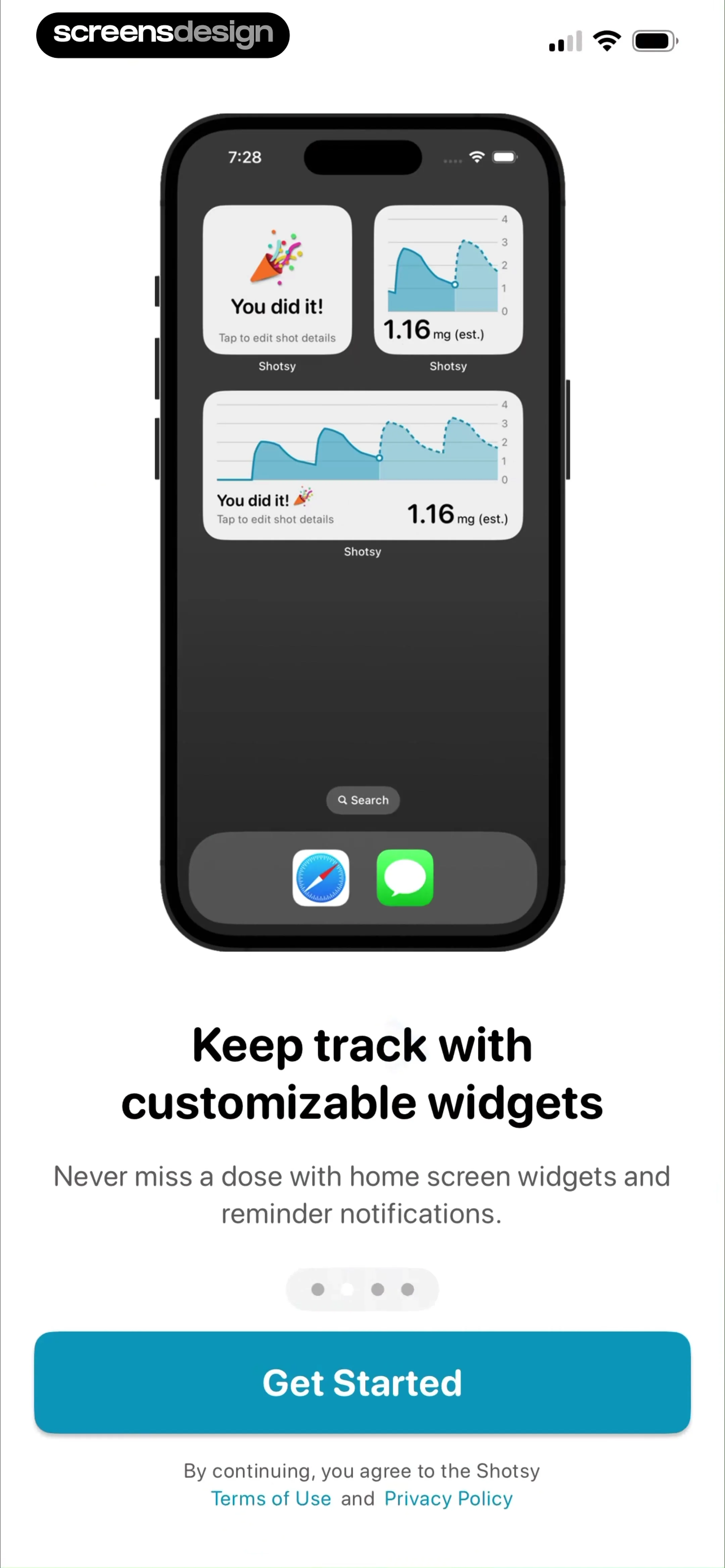 Shotsy GLP-1 Tracker screen 3