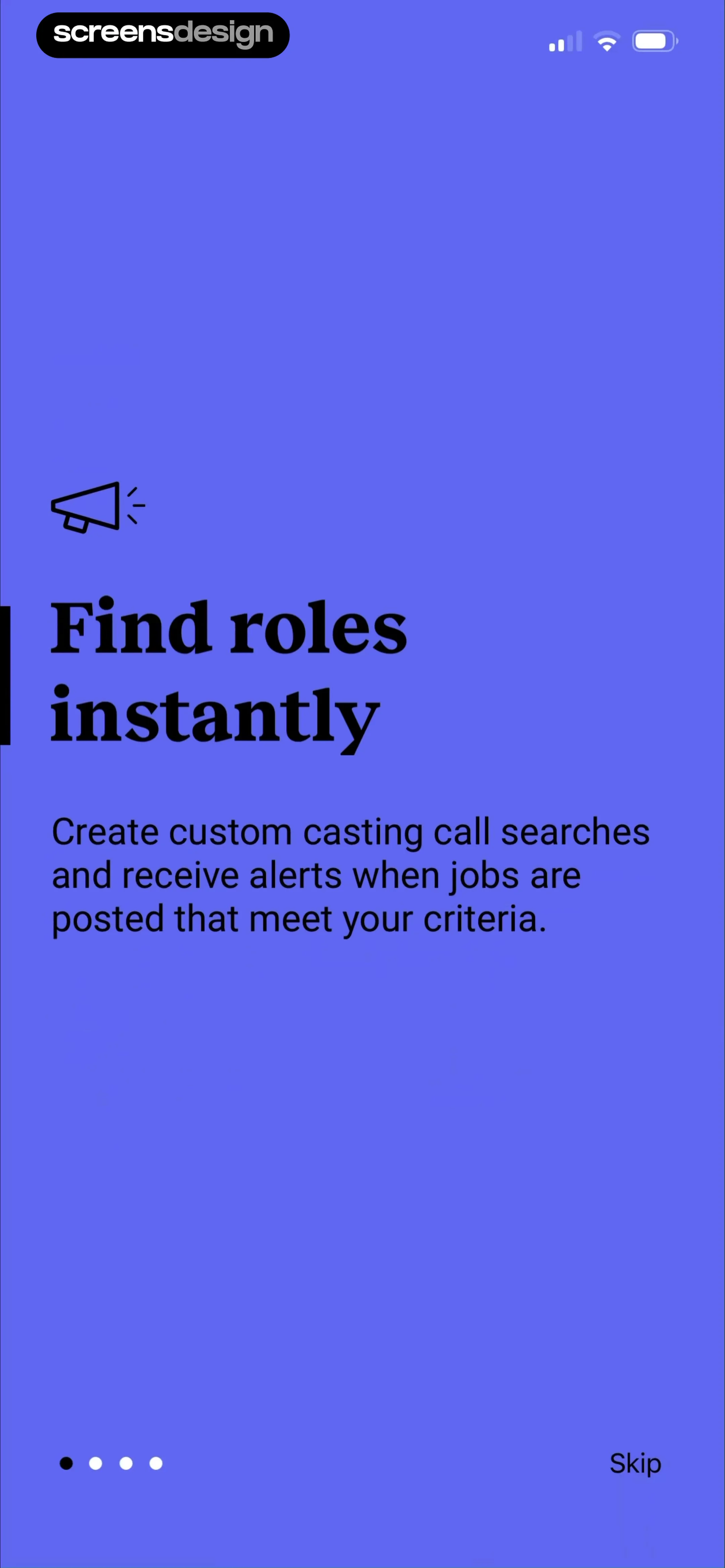 Backstage - Casting Calls screen 1