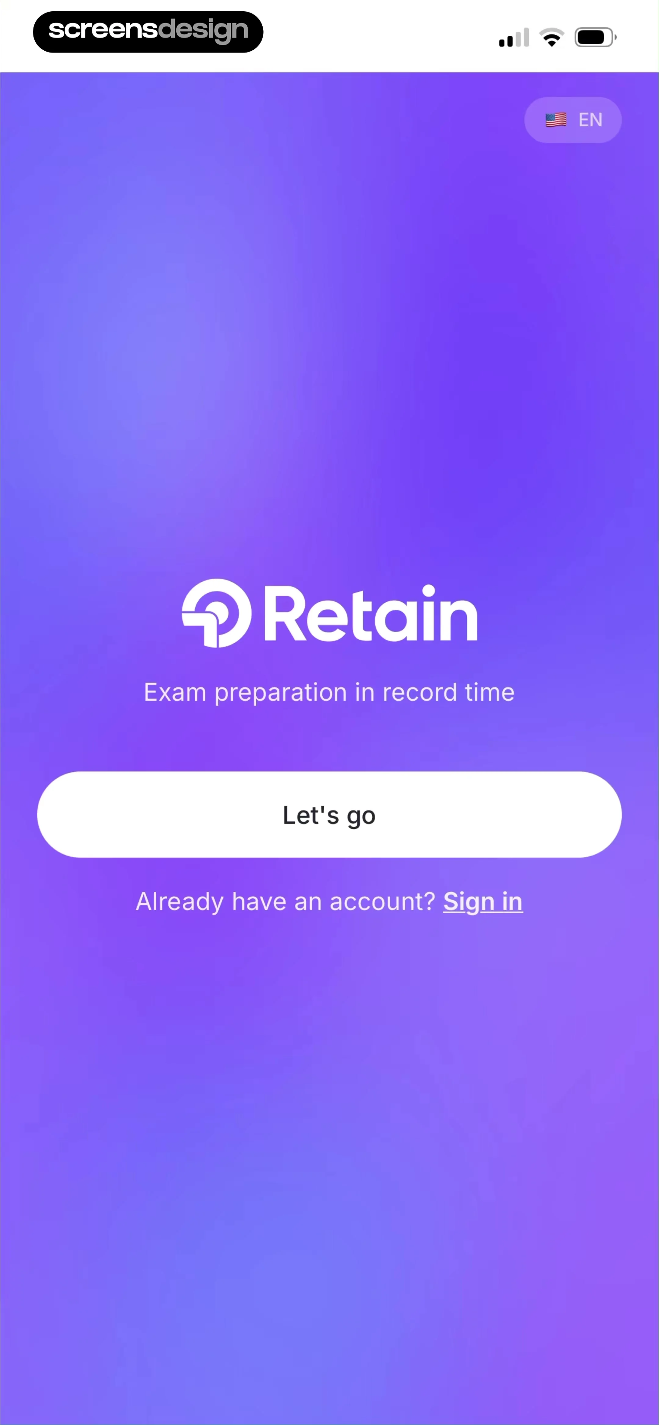 Retain Cards: AI Flashcards screen 3