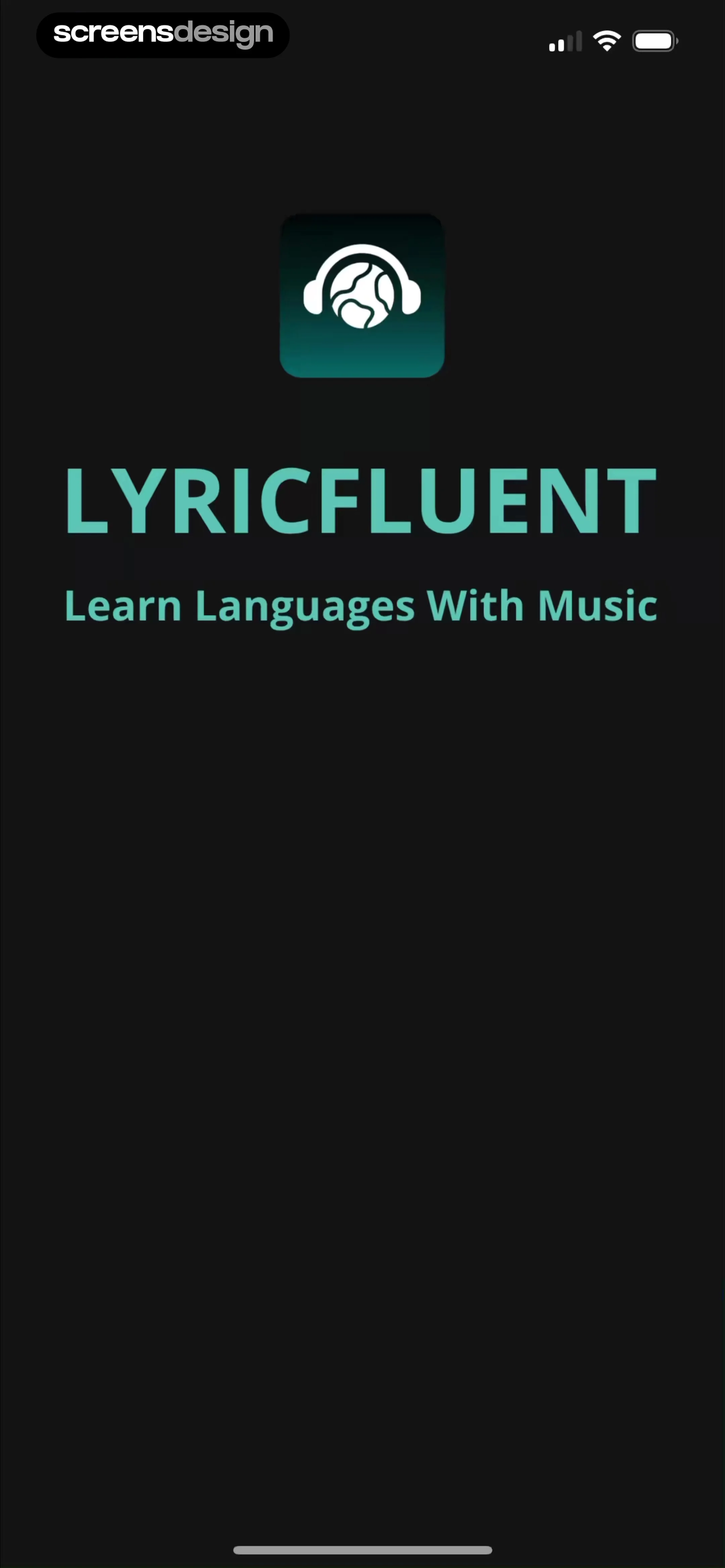LyricFluent: Learn Languages screen 1