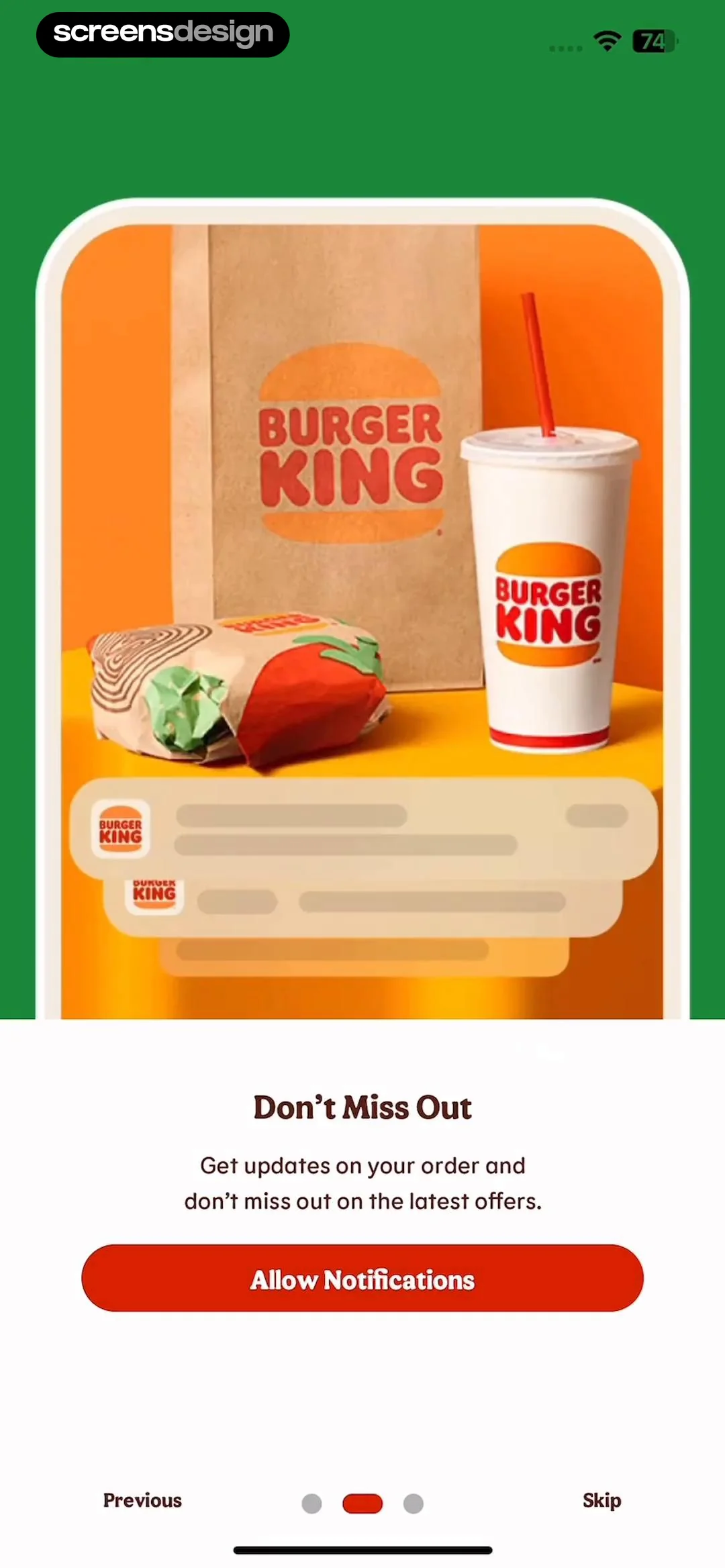 BURGER KING® App screen 3