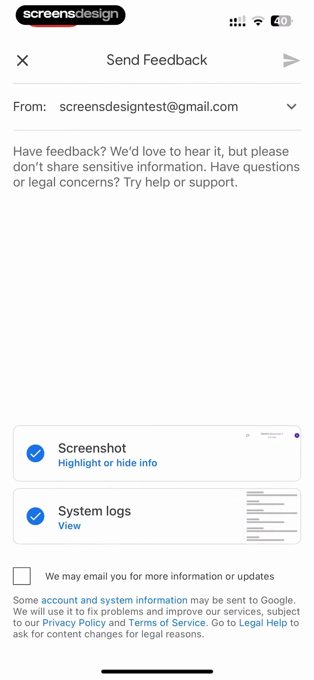 Google Gemini screen 72