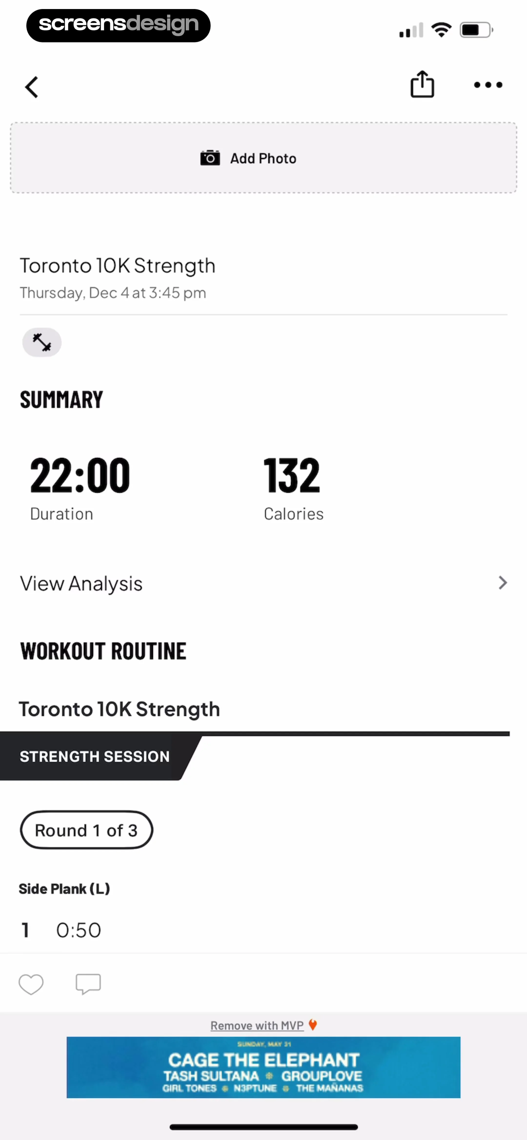 Map My Run GPS Running Tracker screen 116
