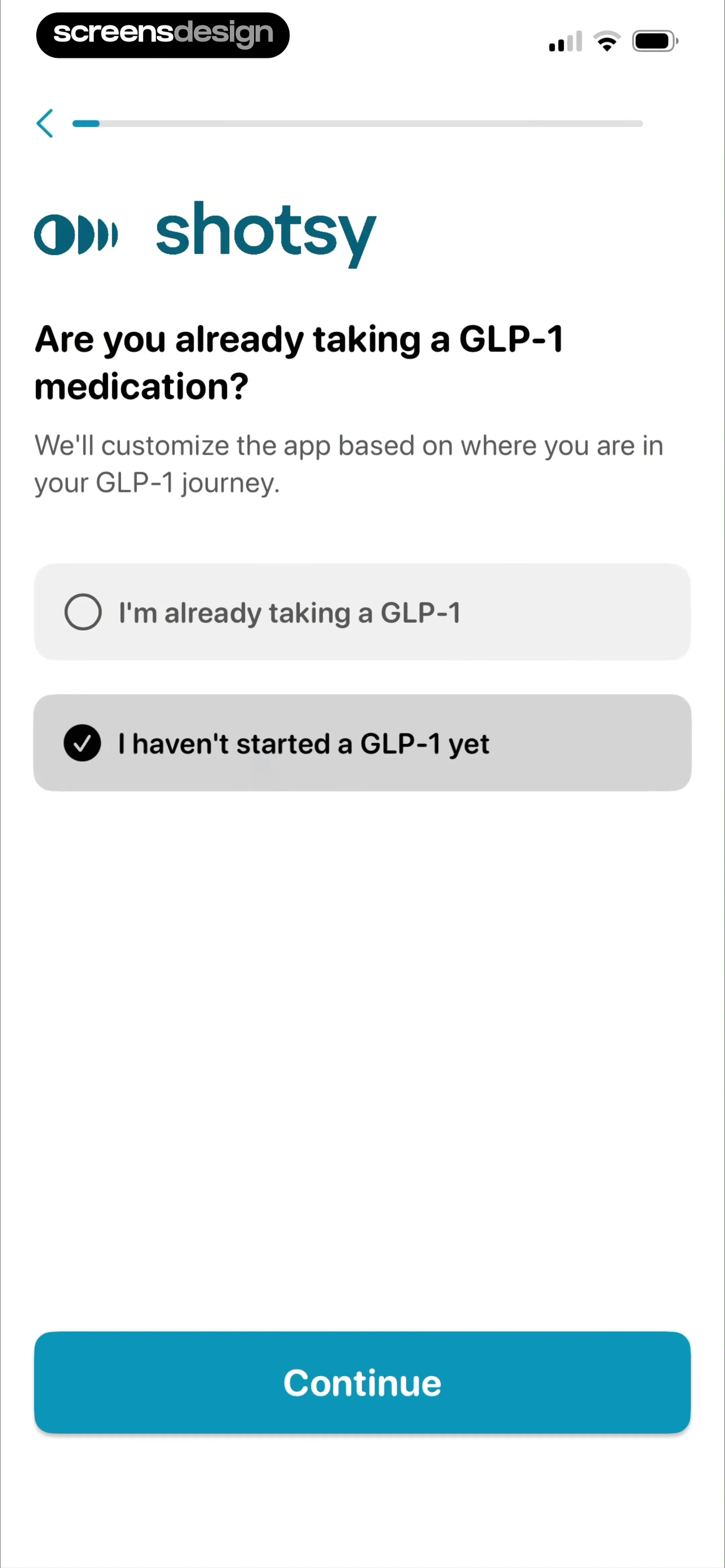 Shotsy GLP-1 Tracker screen 6
