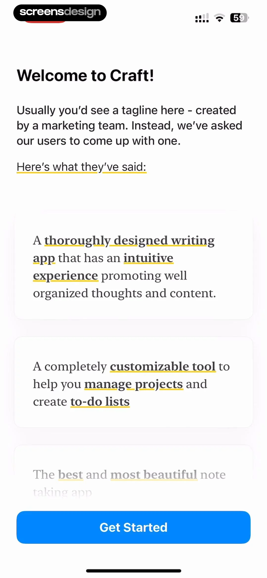 Craft: Notes, Documents, AI screen 1