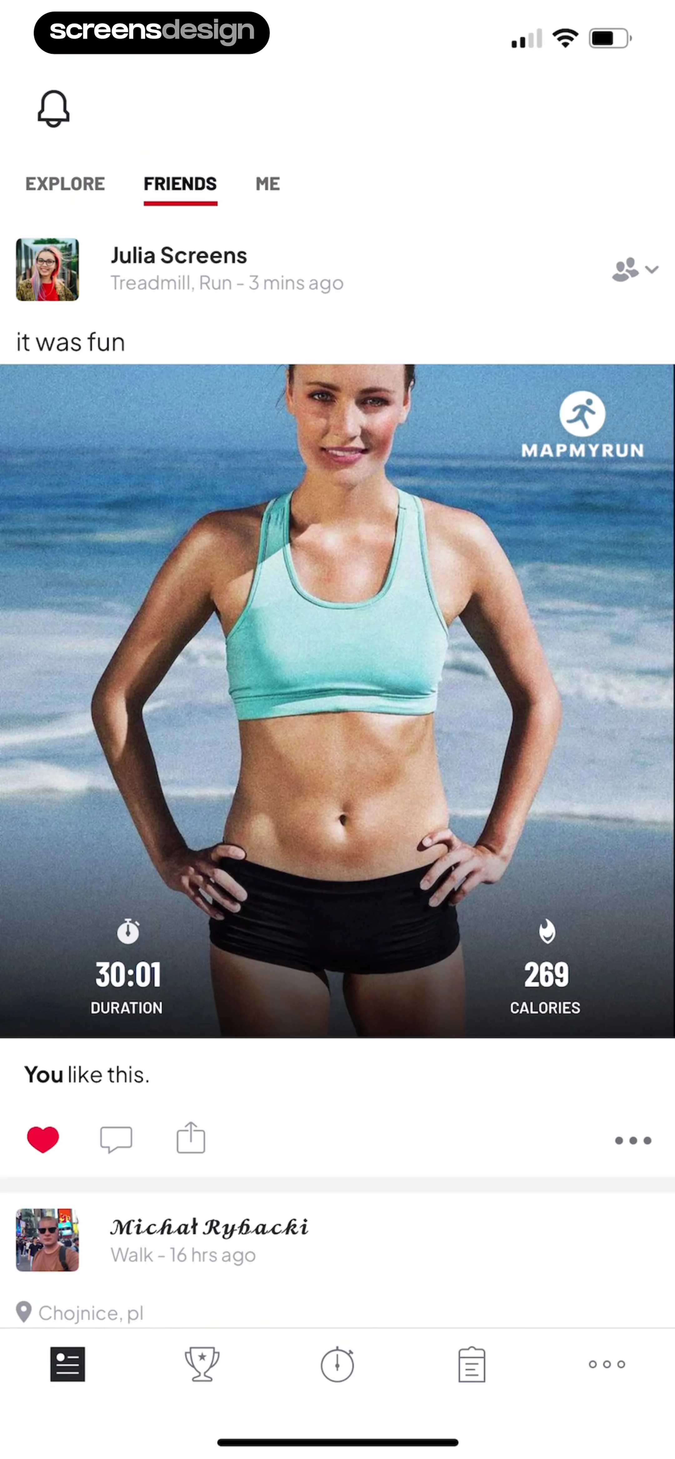 Map My Run GPS Running Tracker screen 63