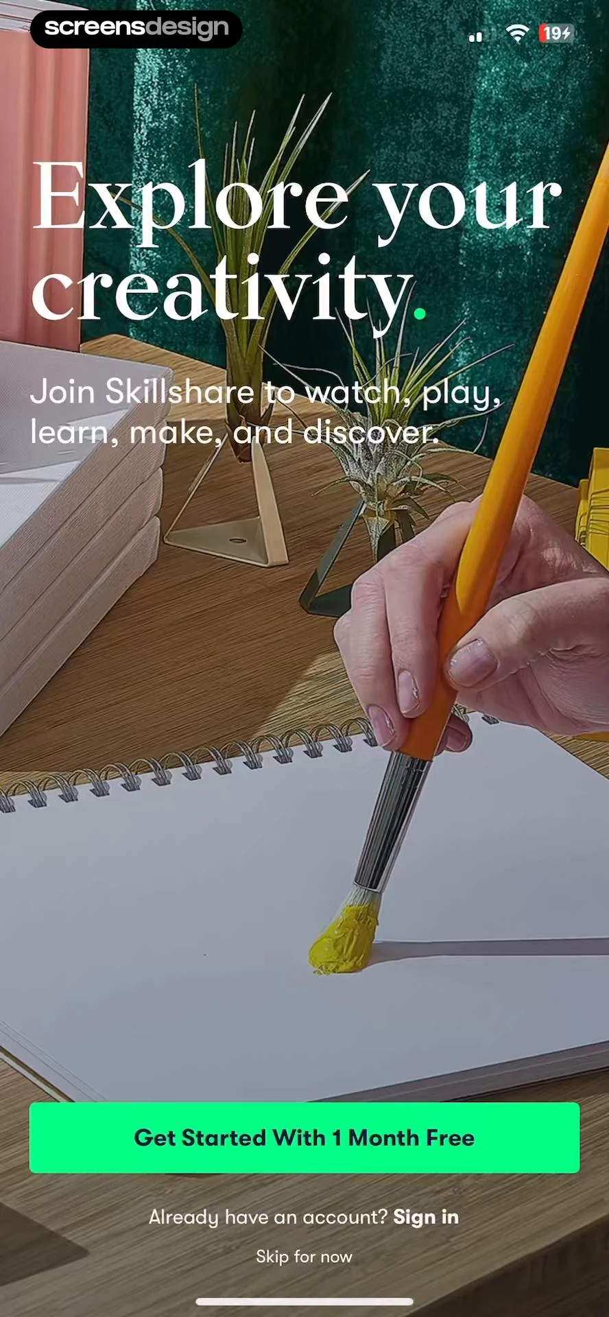 Skillshare: Creativity Classes screen 2