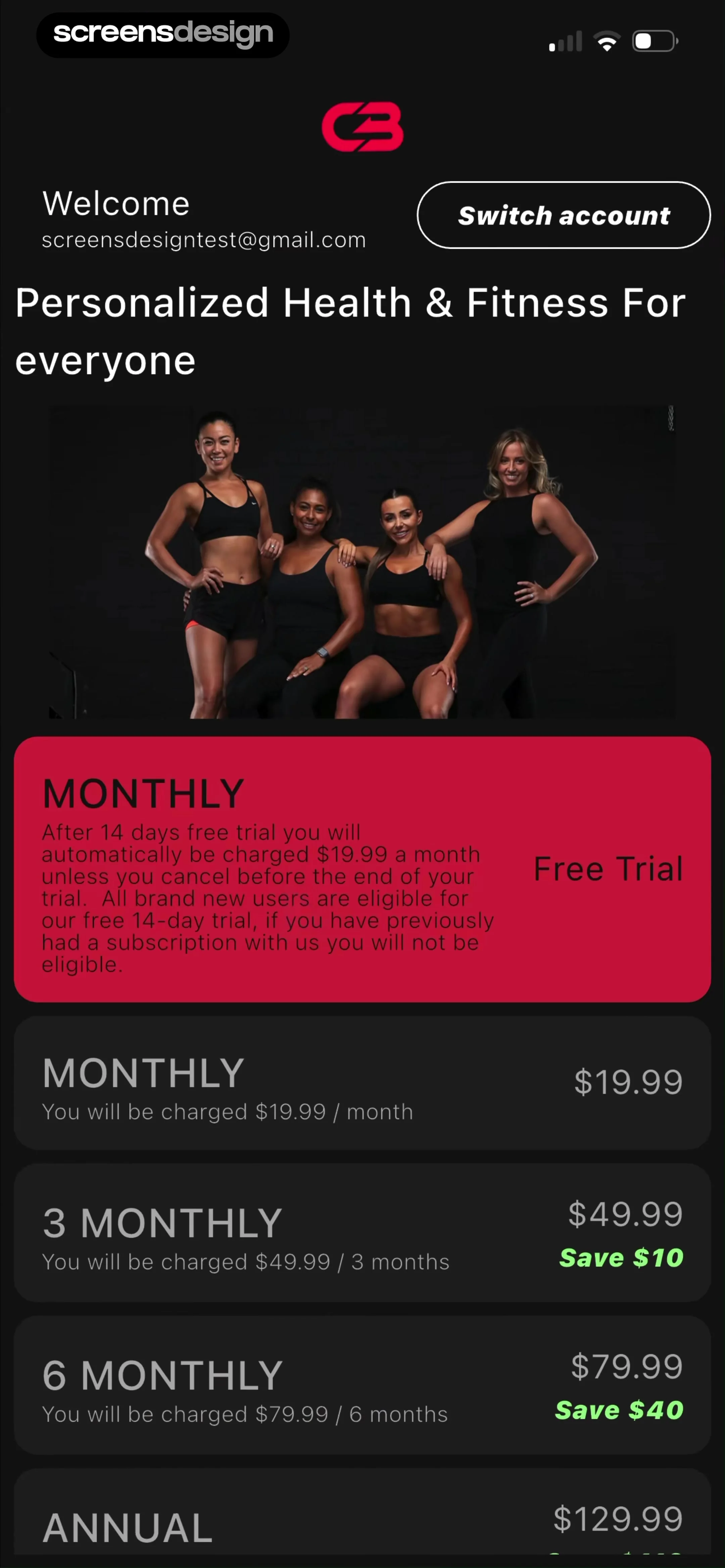Courtney Black Fitness screen 8