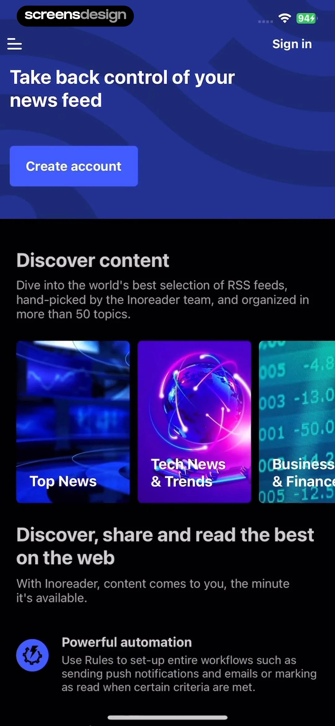 Inoreader: News & RSS reader screen 6