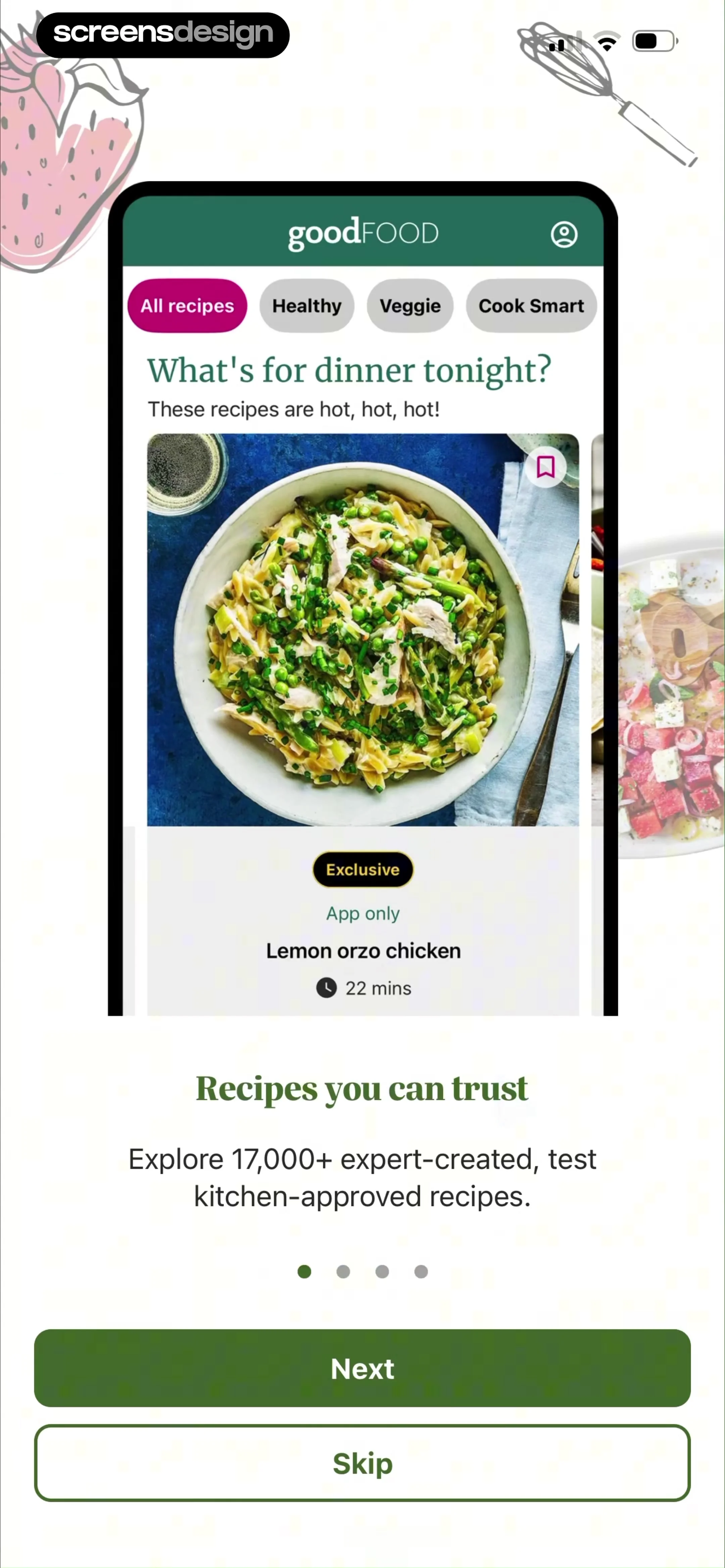 Good Food: Recipe Finder screen 3