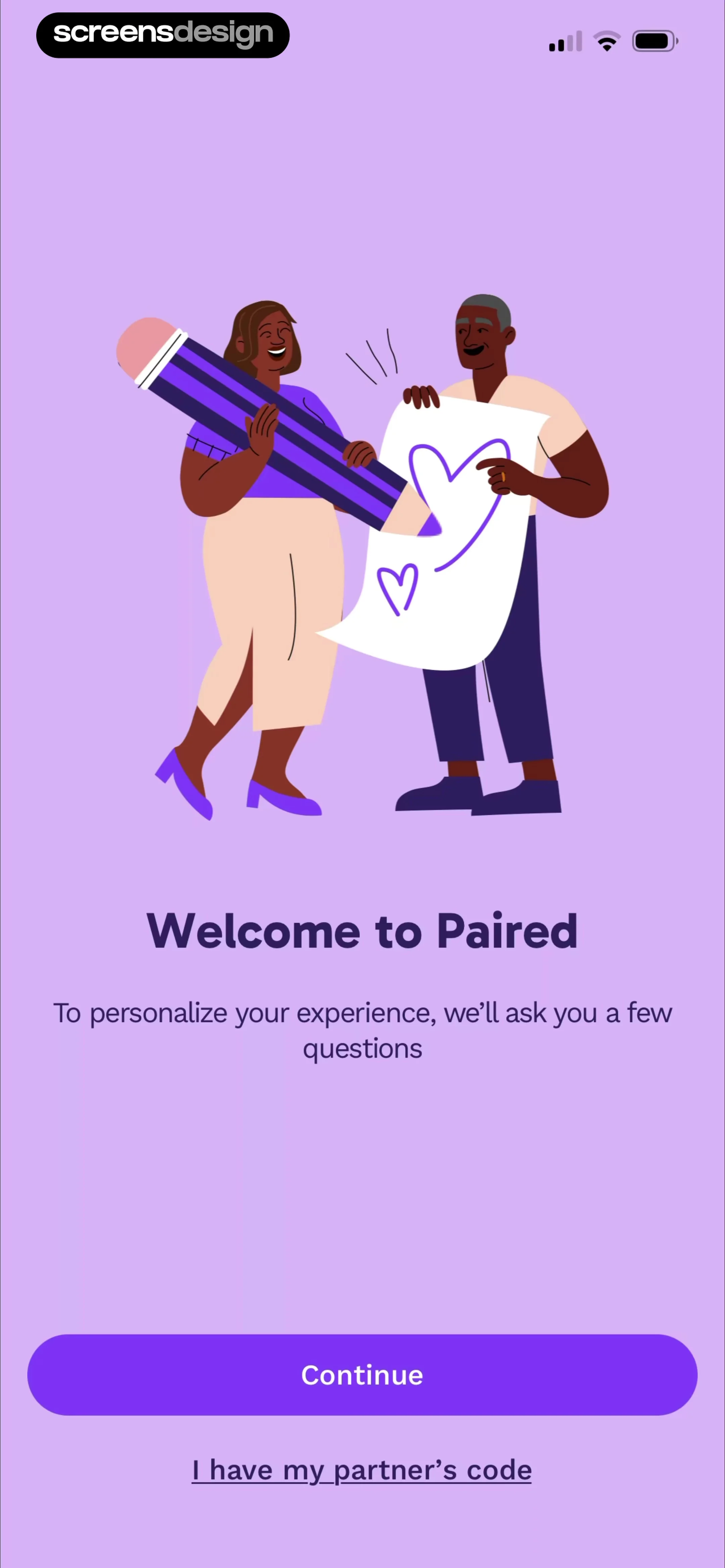 Paired: Couples & Relationship screen 6