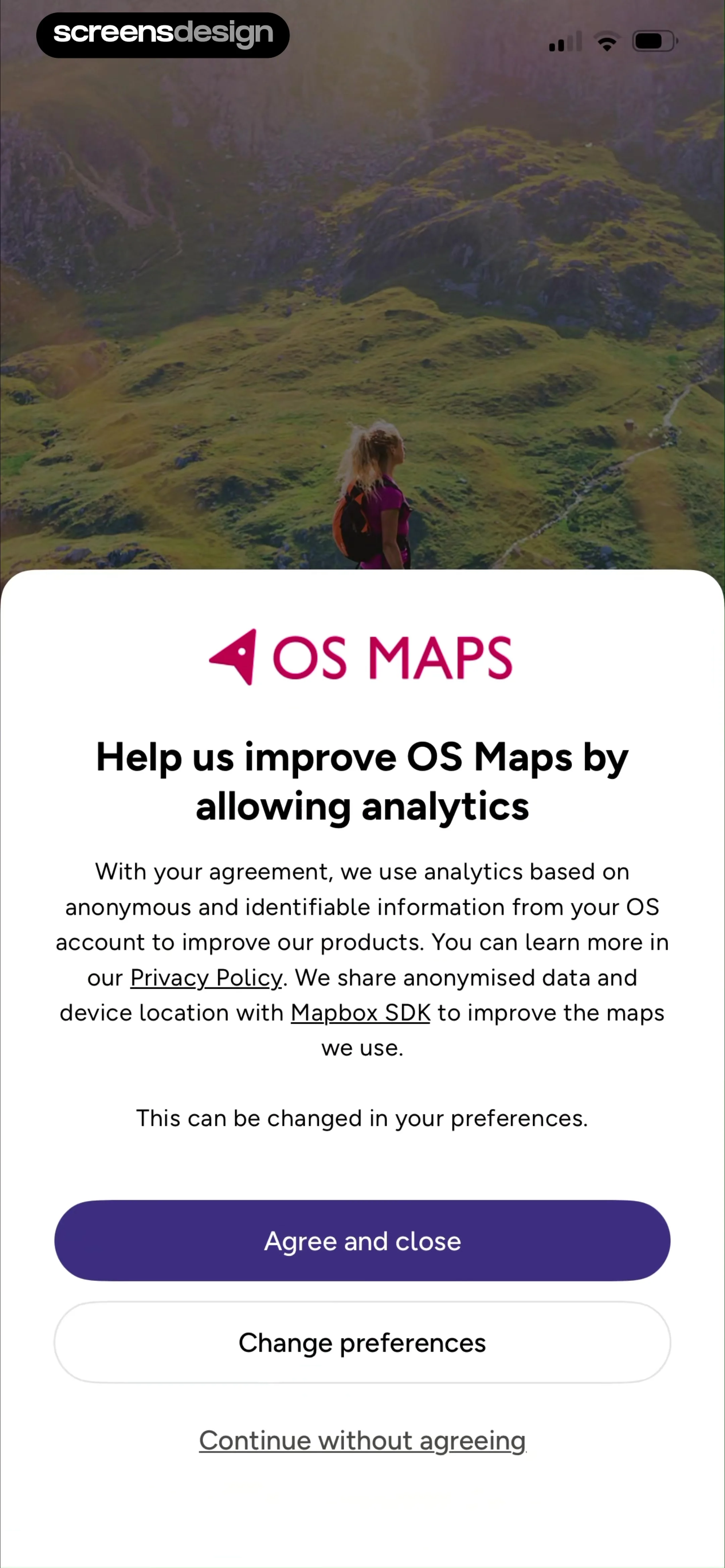 OS Maps: Walk, Hike, Run, Bike screen 2