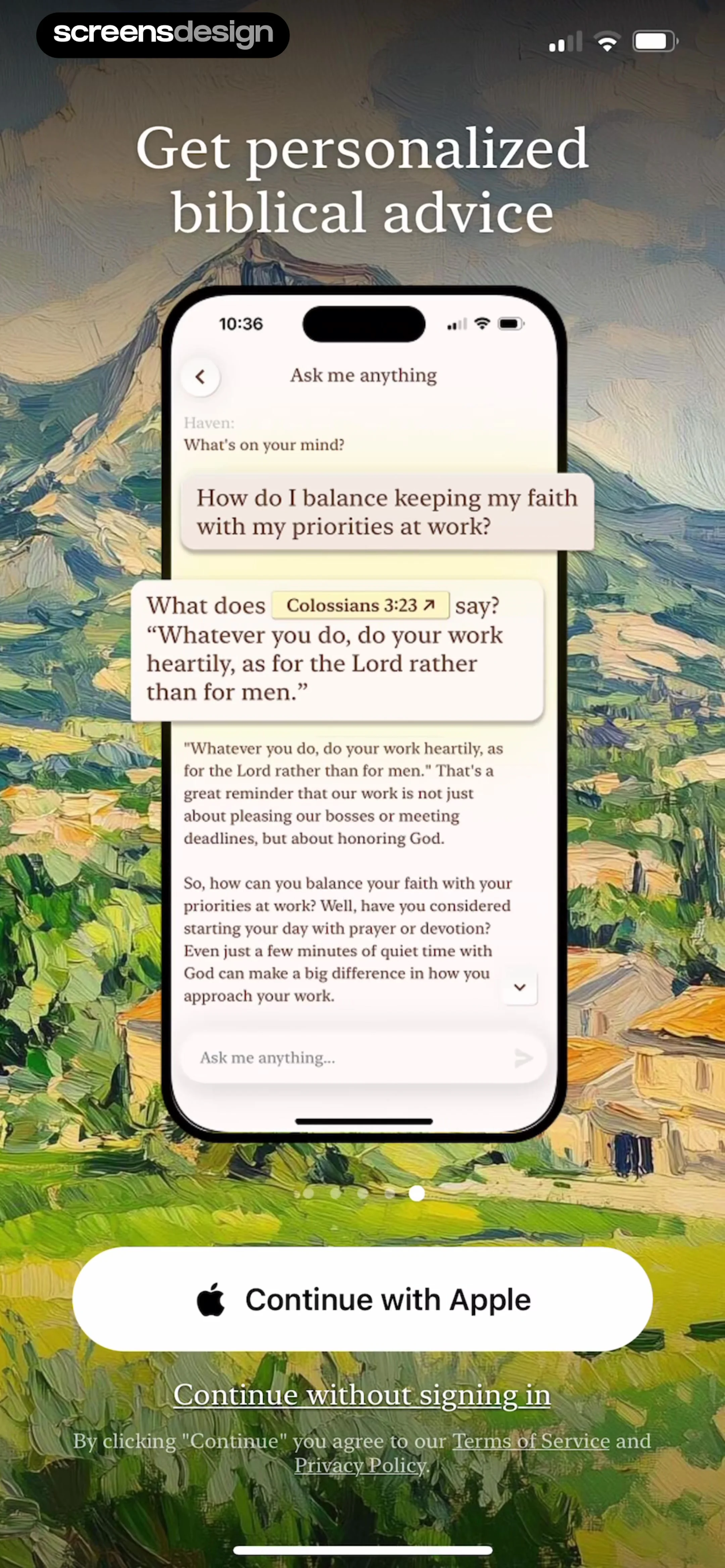 Haven - Bible Chat screen 6
