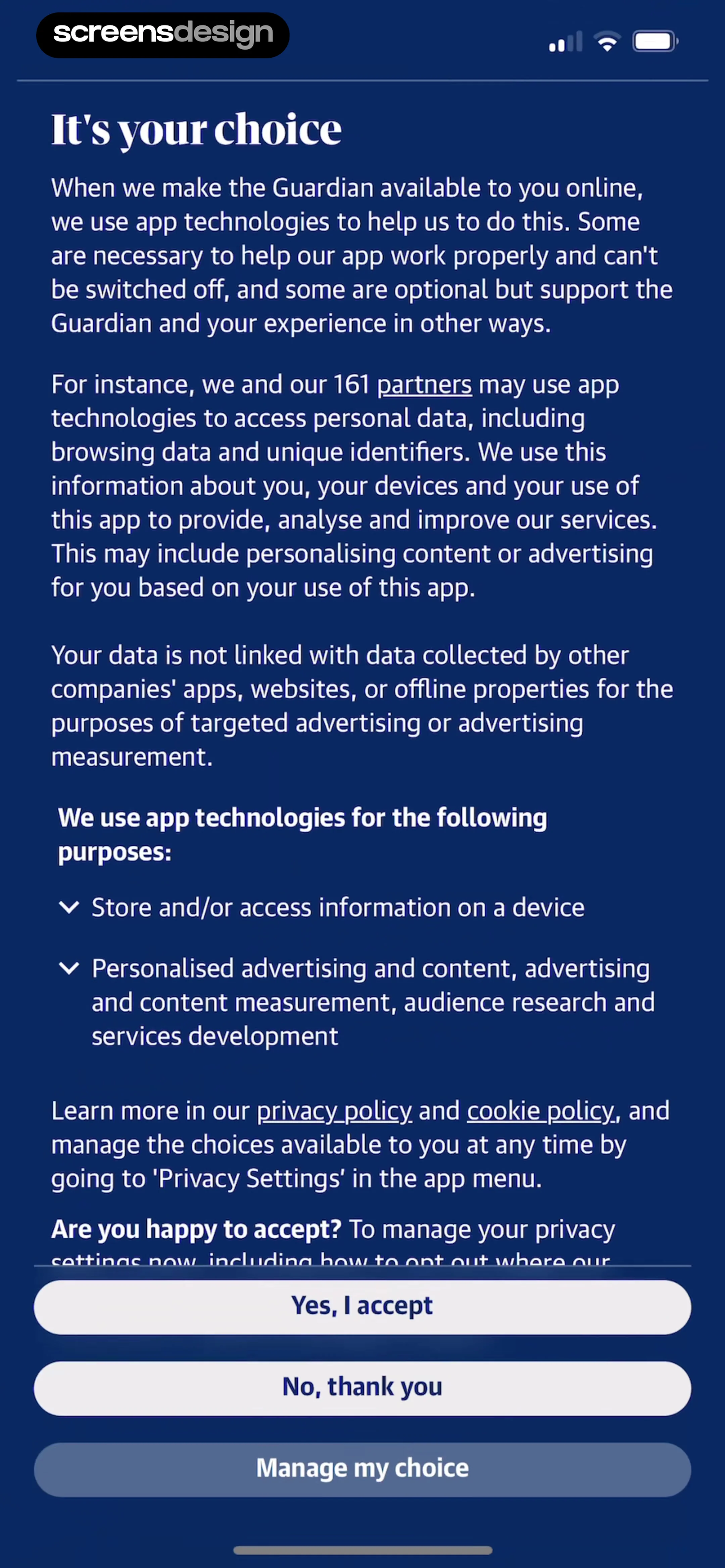 The Guardian - US & World News screen 2