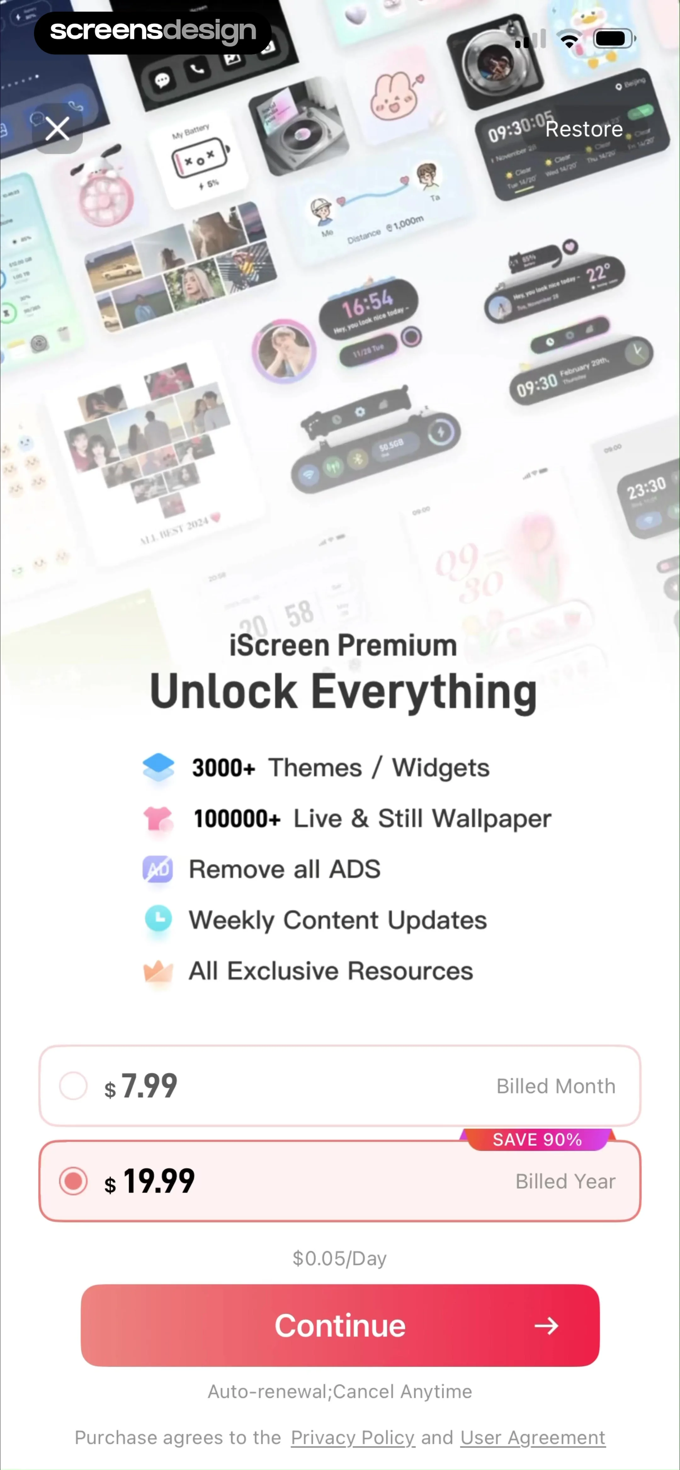 iScreen - Widgets & Wallpaper screen 8