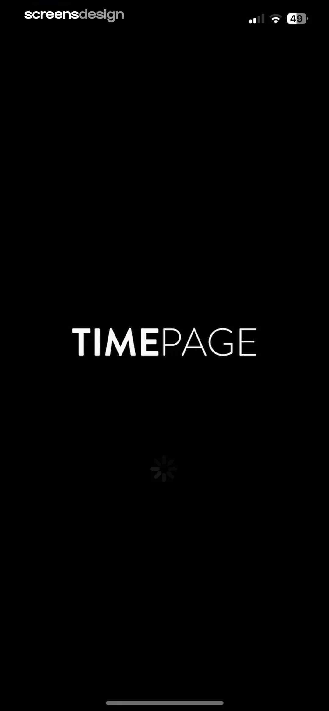 Timepage: Calendar Planner screen 1