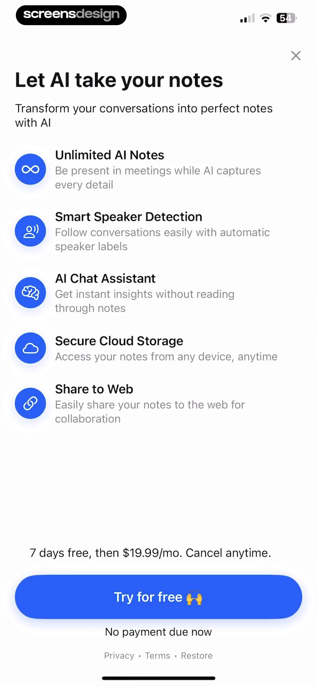 Flownote - AI Note Taker screen 7