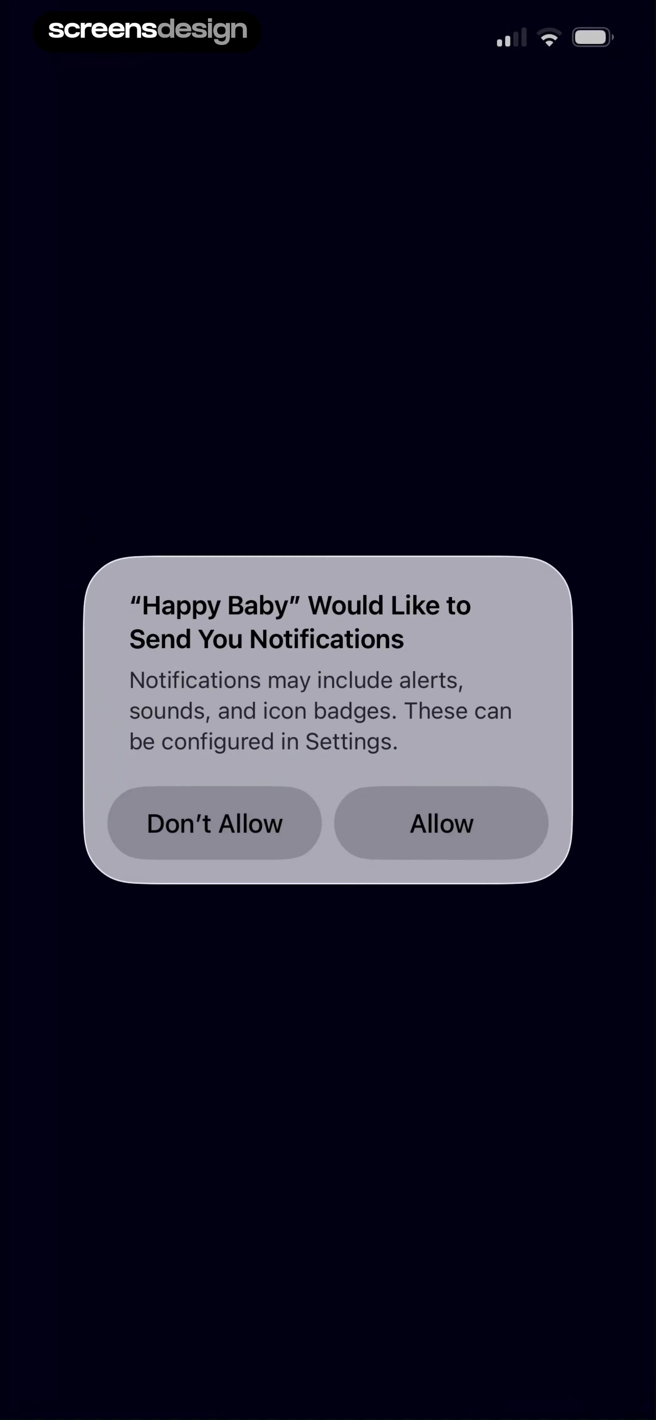 Happy Baby - Sleep & Tracker screen 1