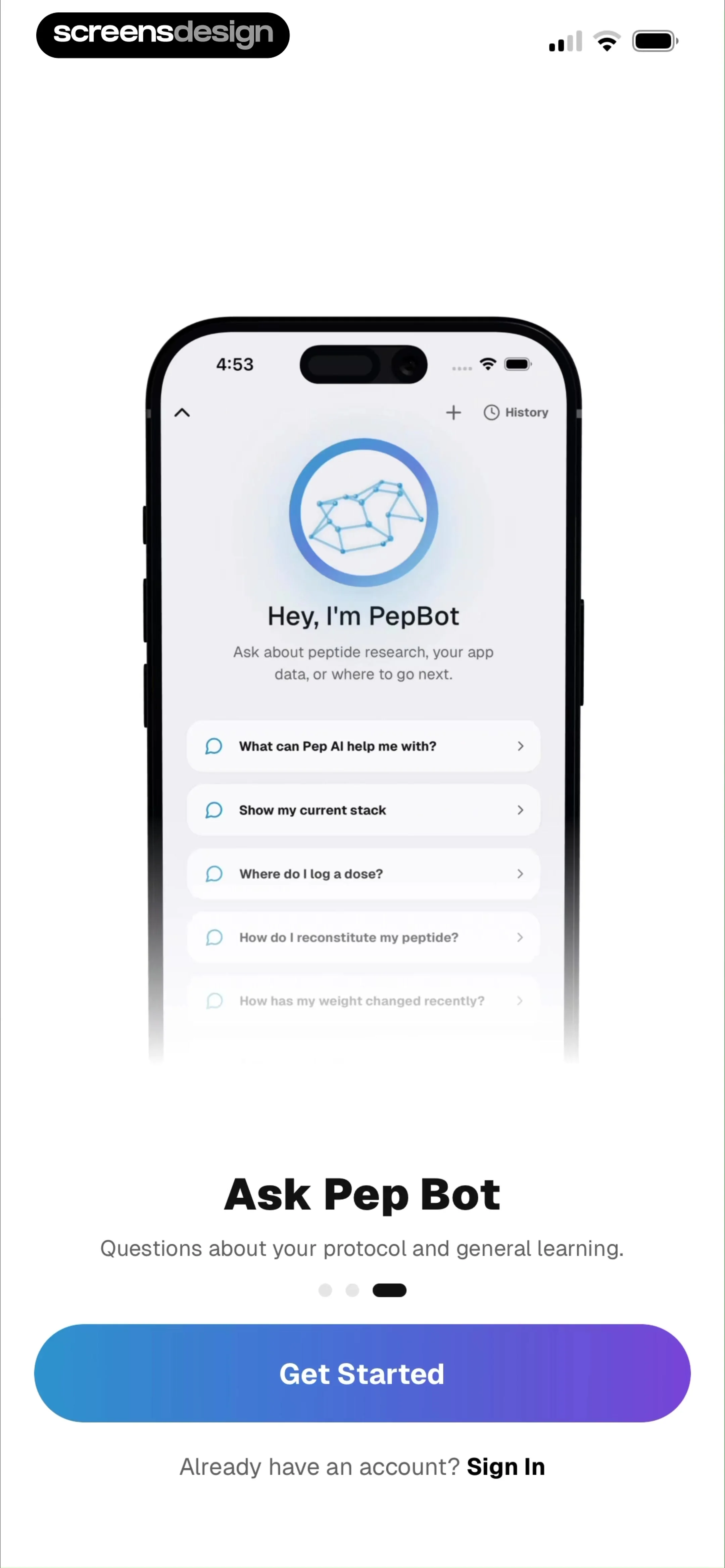 Pep AI: Peptide GLP-1 Tracker screen 5